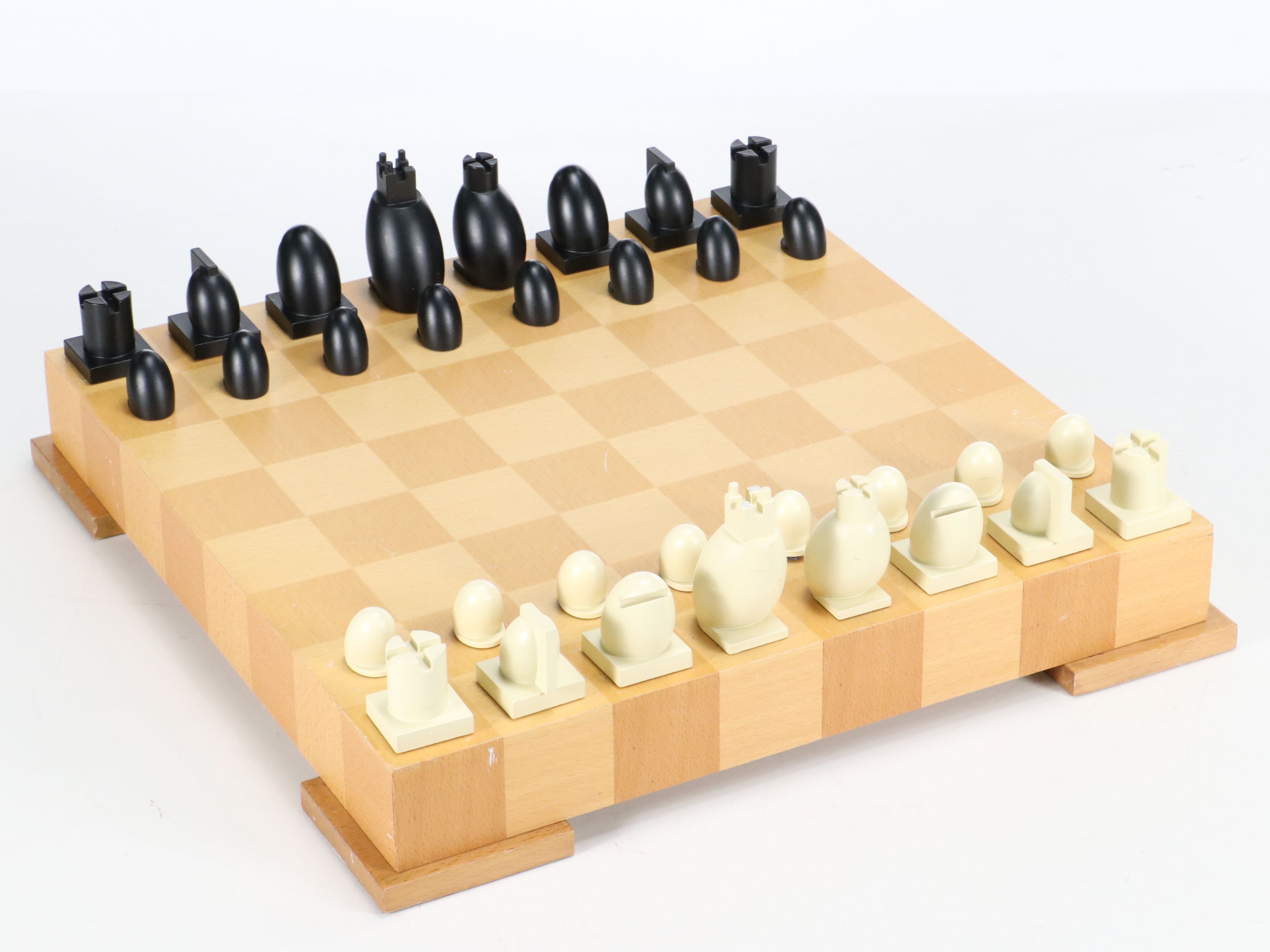 Michael Graves Postmodernist Style Chess and Checkers Set