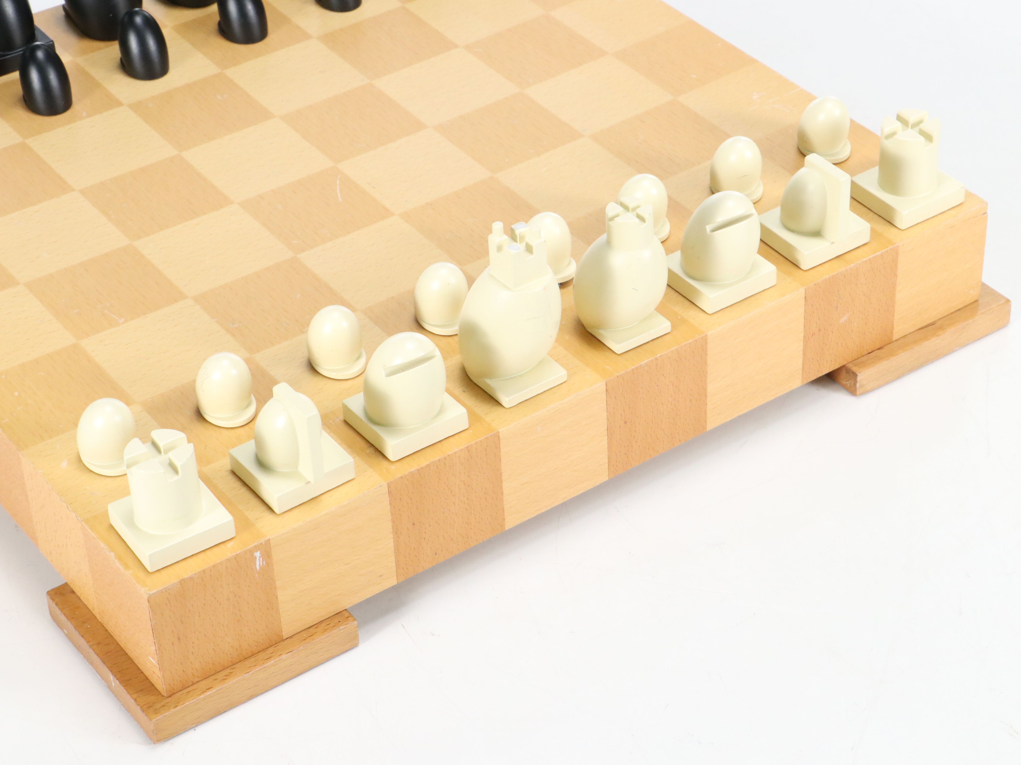 Michael Graves Postmodernist Style Chess and Checkers Set