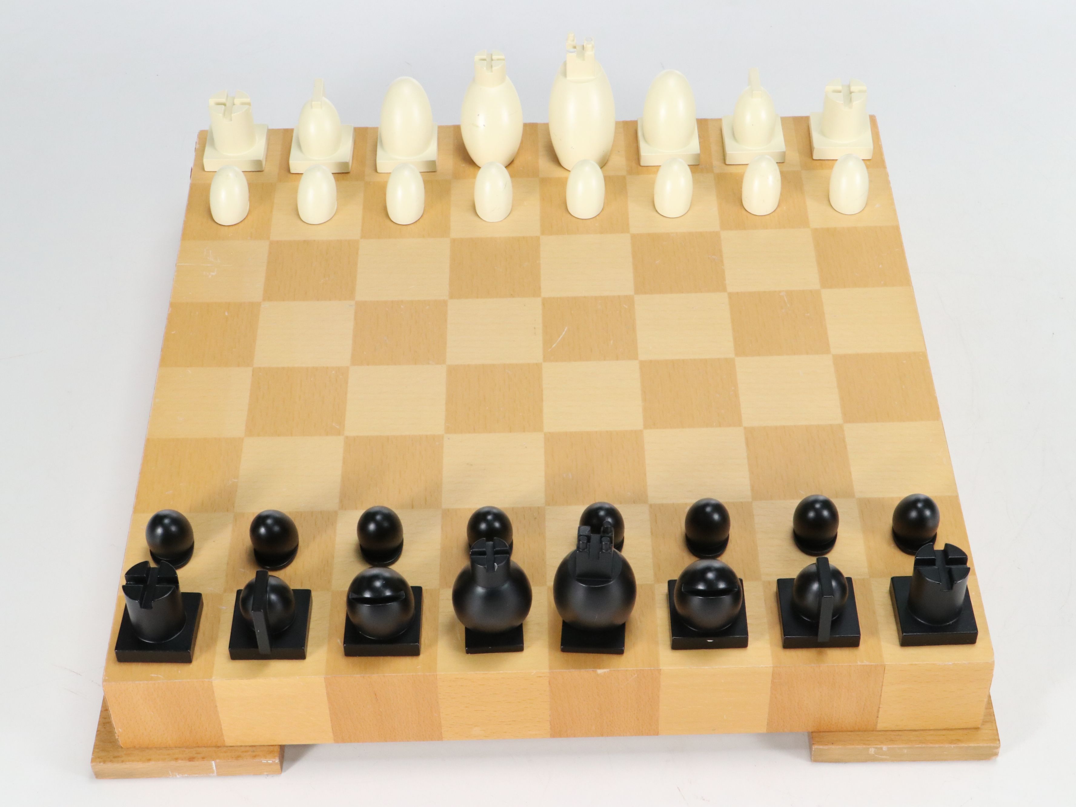 Michael Graves Postmodernist Style Chess and Checkers Set