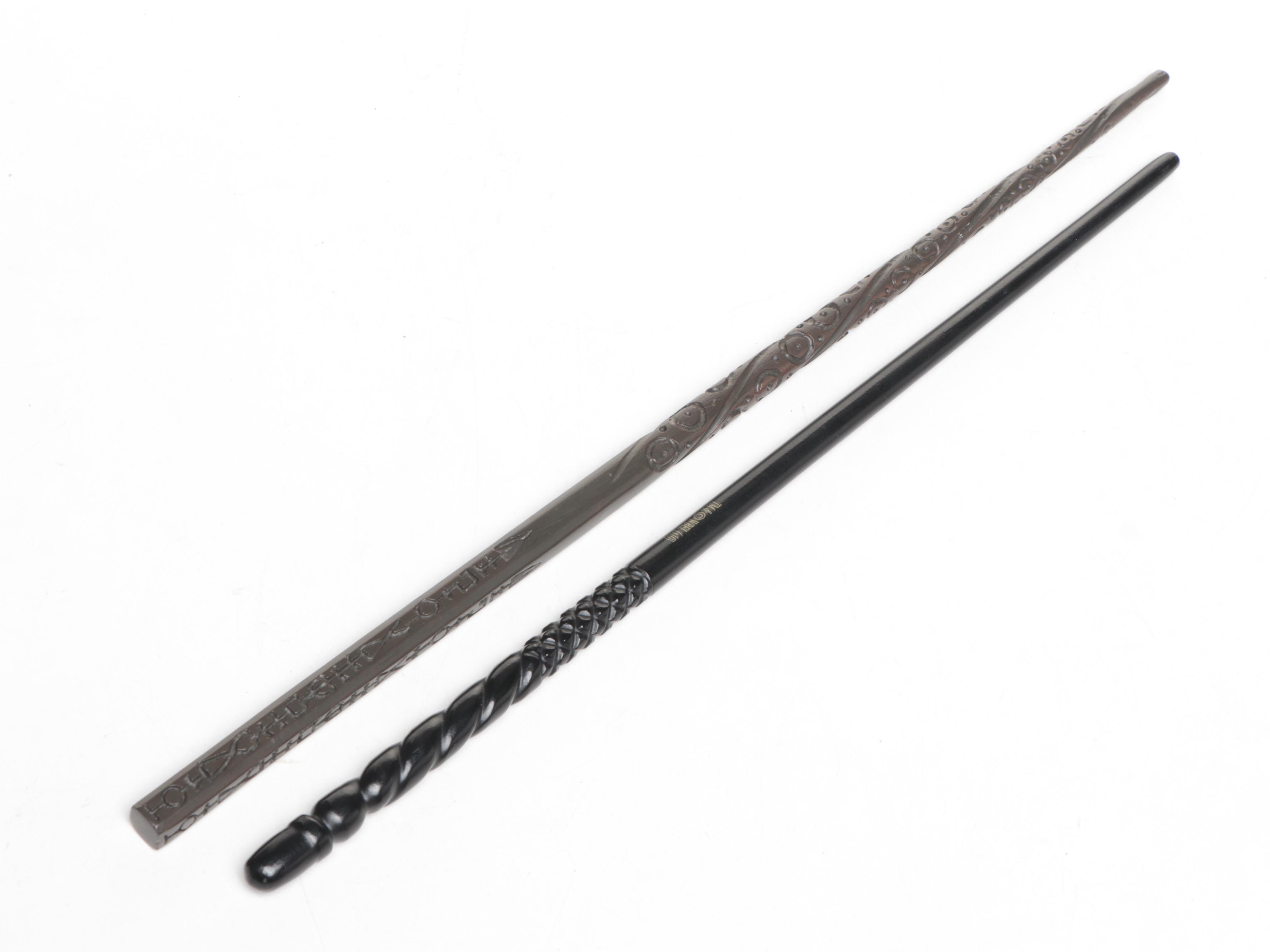 Universal Studios "Sirius Black" and "Ginny Weasley" Harry Potter Resin Wands