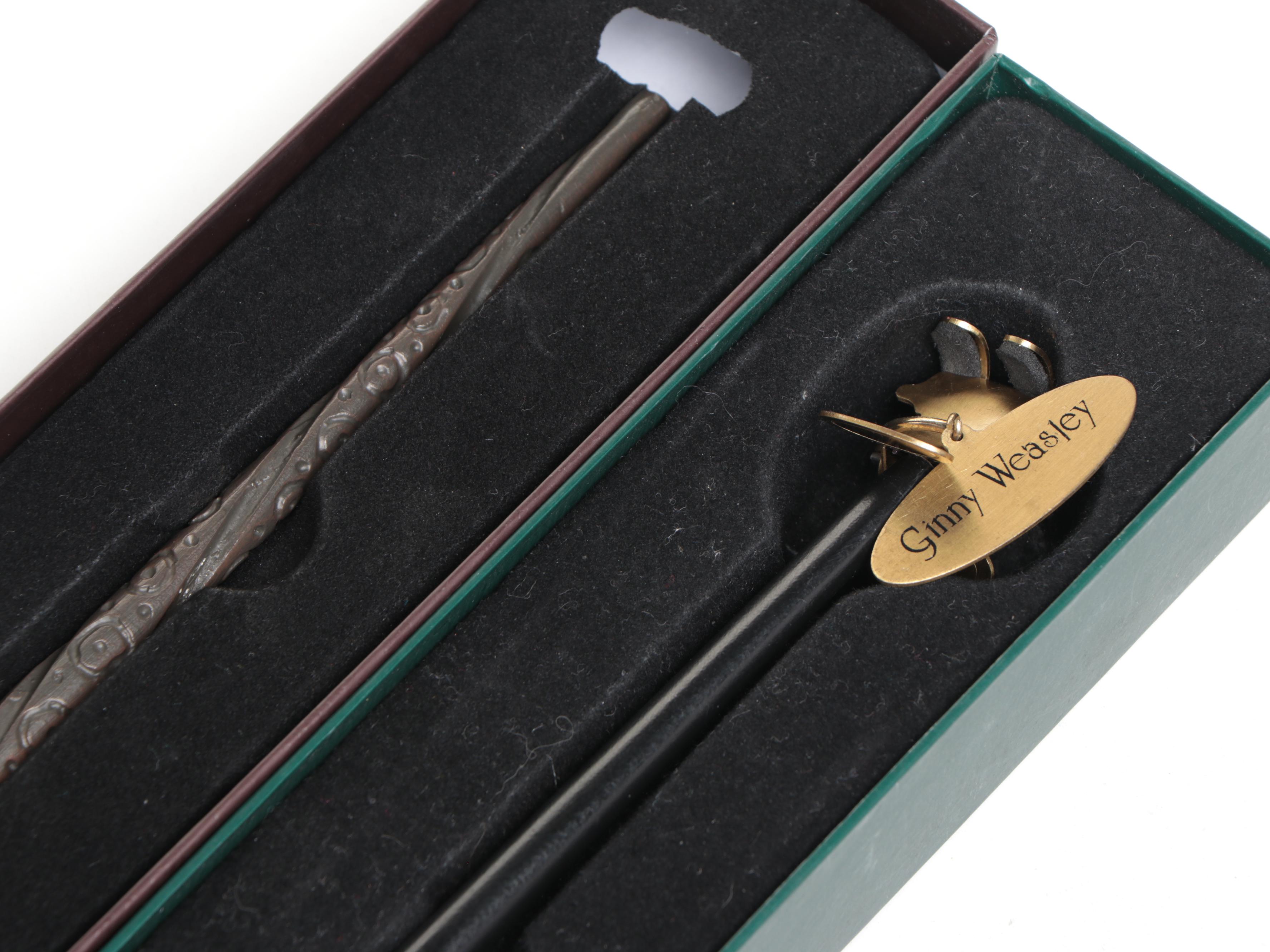 Universal Studios "Sirius Black" and "Ginny Weasley" Harry Potter Resin Wands