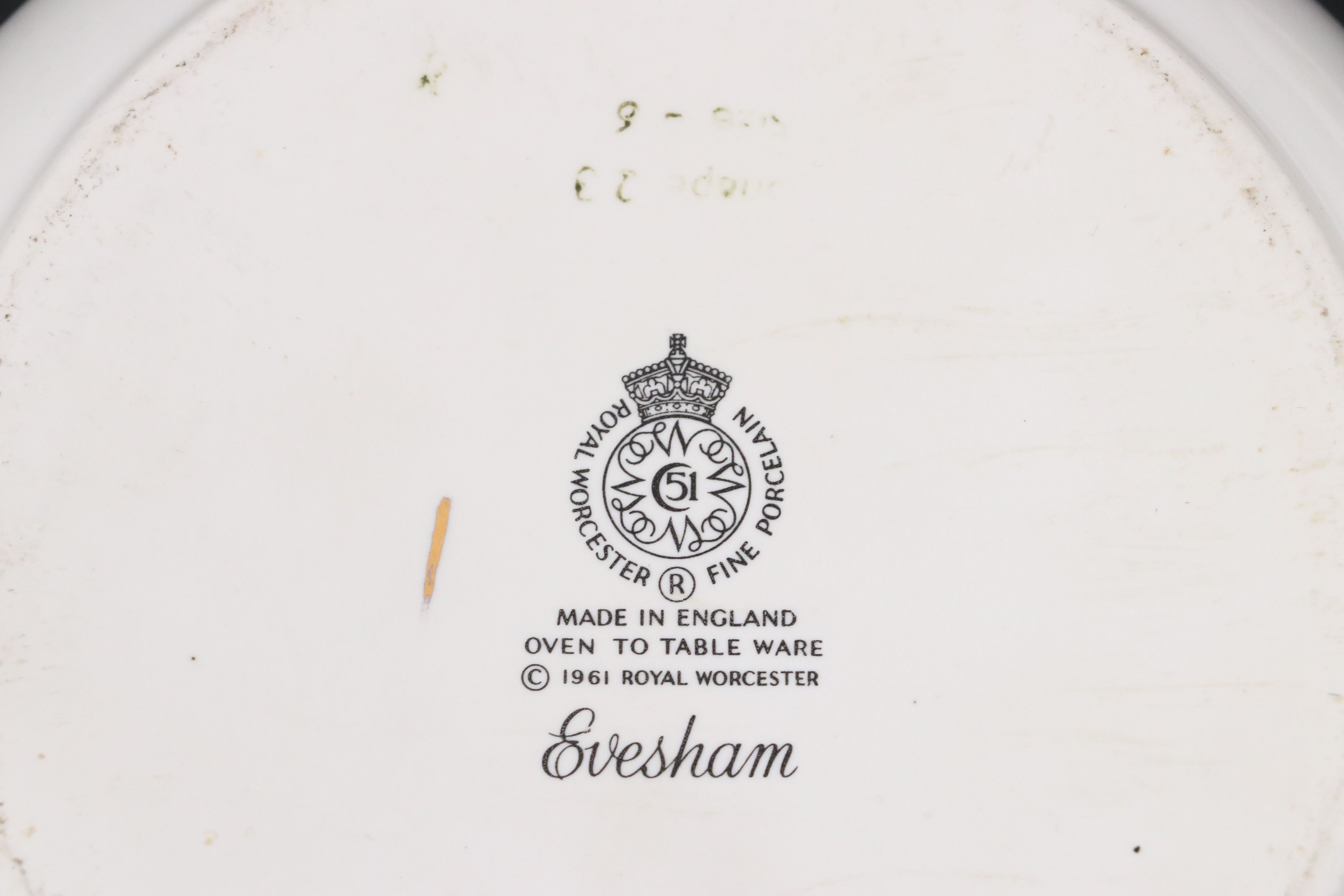 Royal Worcester "Evesham" Porcelain Covered Casserole Dishes