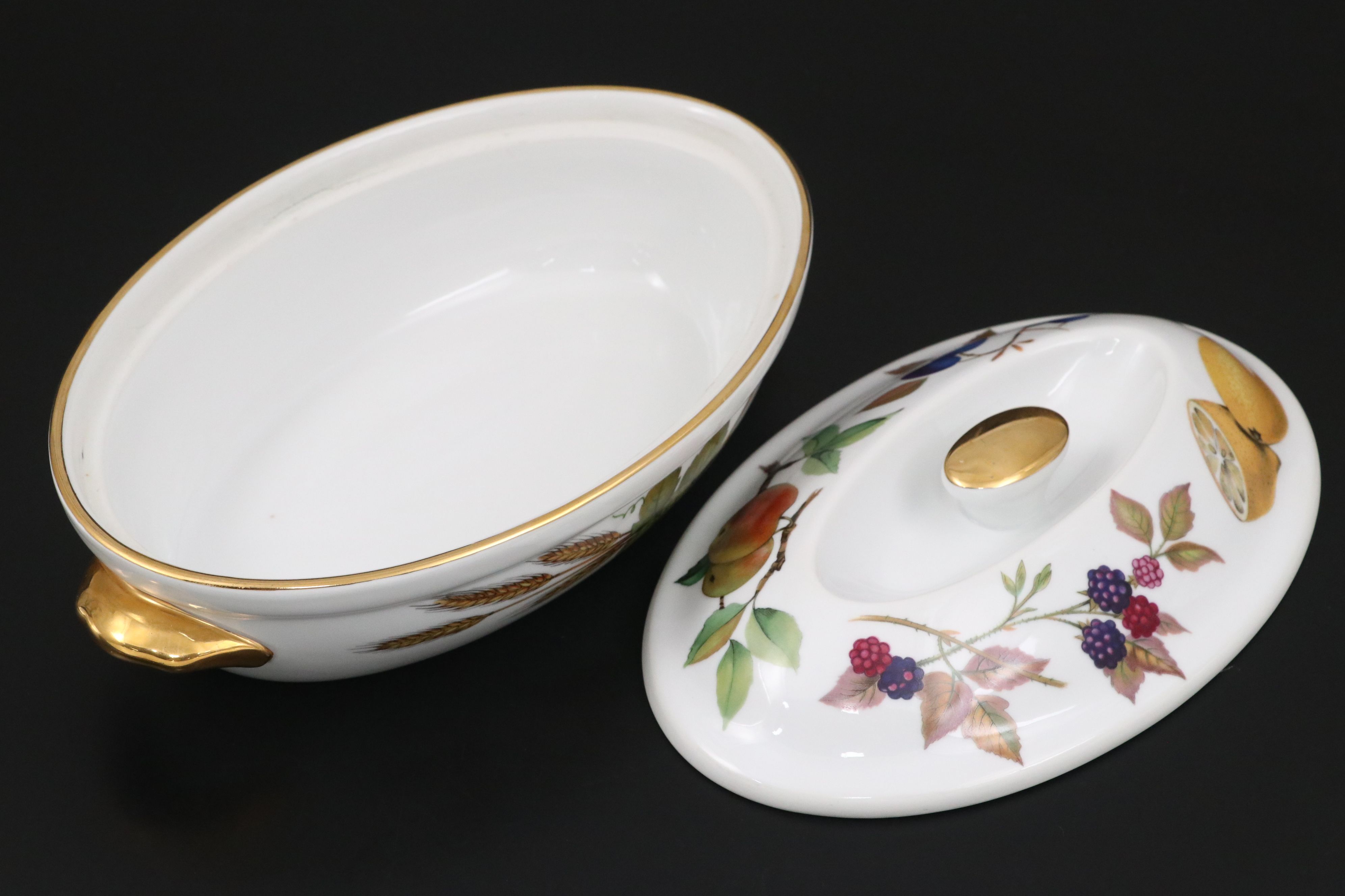 Royal Worcester "Evesham" Porcelain Covered Casserole Dishes