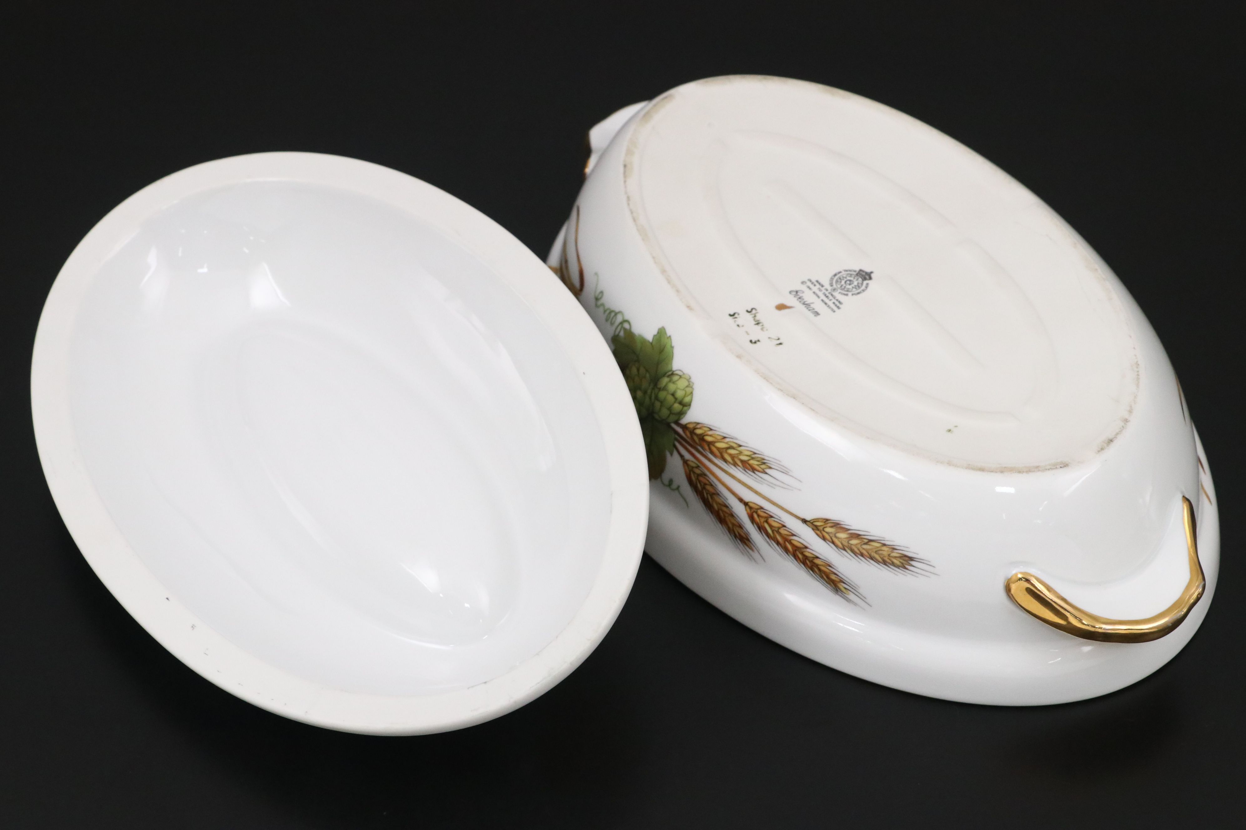 Royal Worcester "Evesham" Porcelain Covered Casserole Dishes