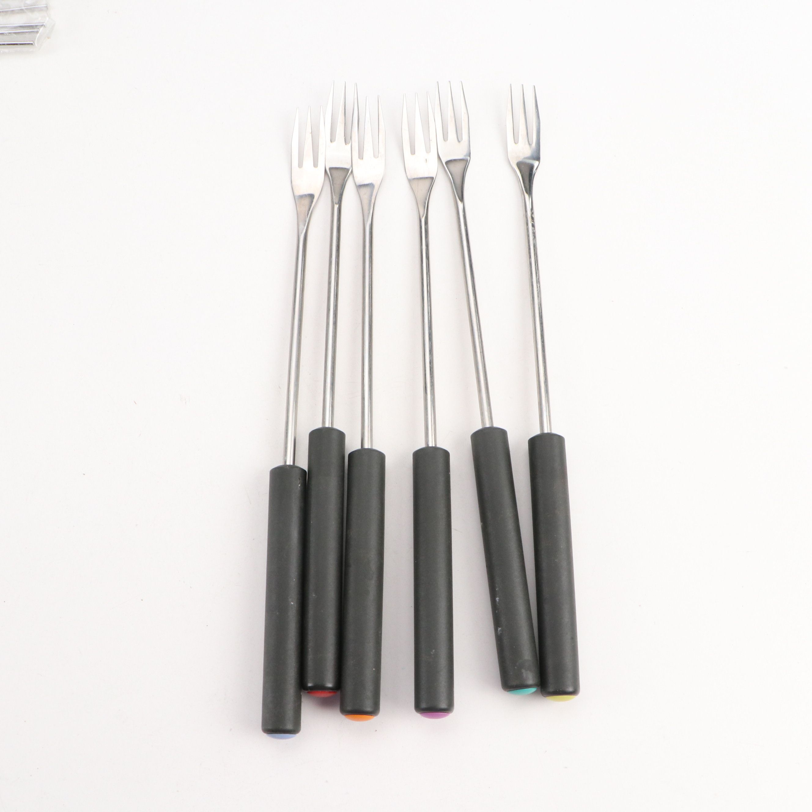 Fondue Set with Metal Skewers, Ceramic Serving Plate, and Sterno Cooking Fuel