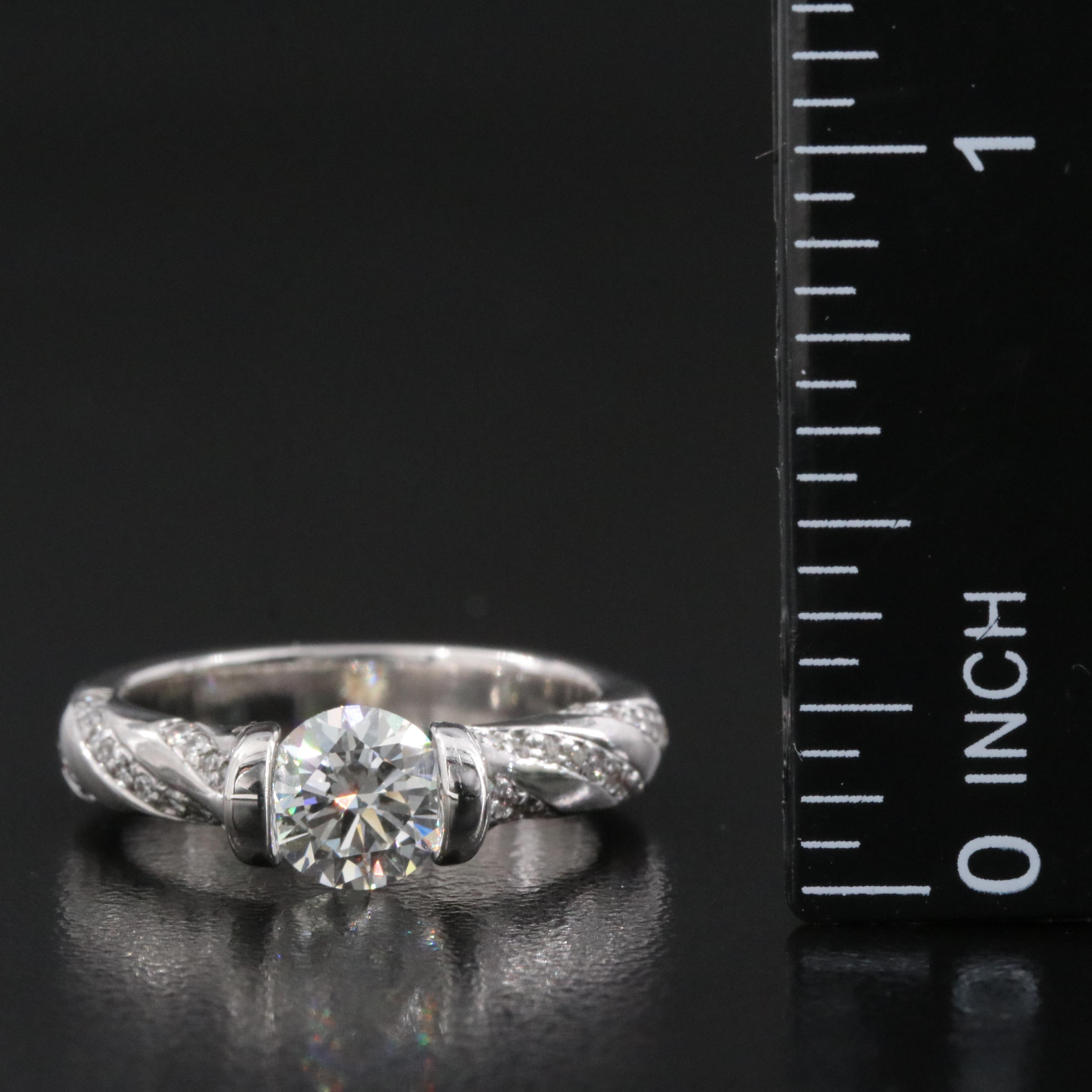Gelin & Abaci 14K 1.22 CTW Diamond Ring with Lab Grown Diamond Center