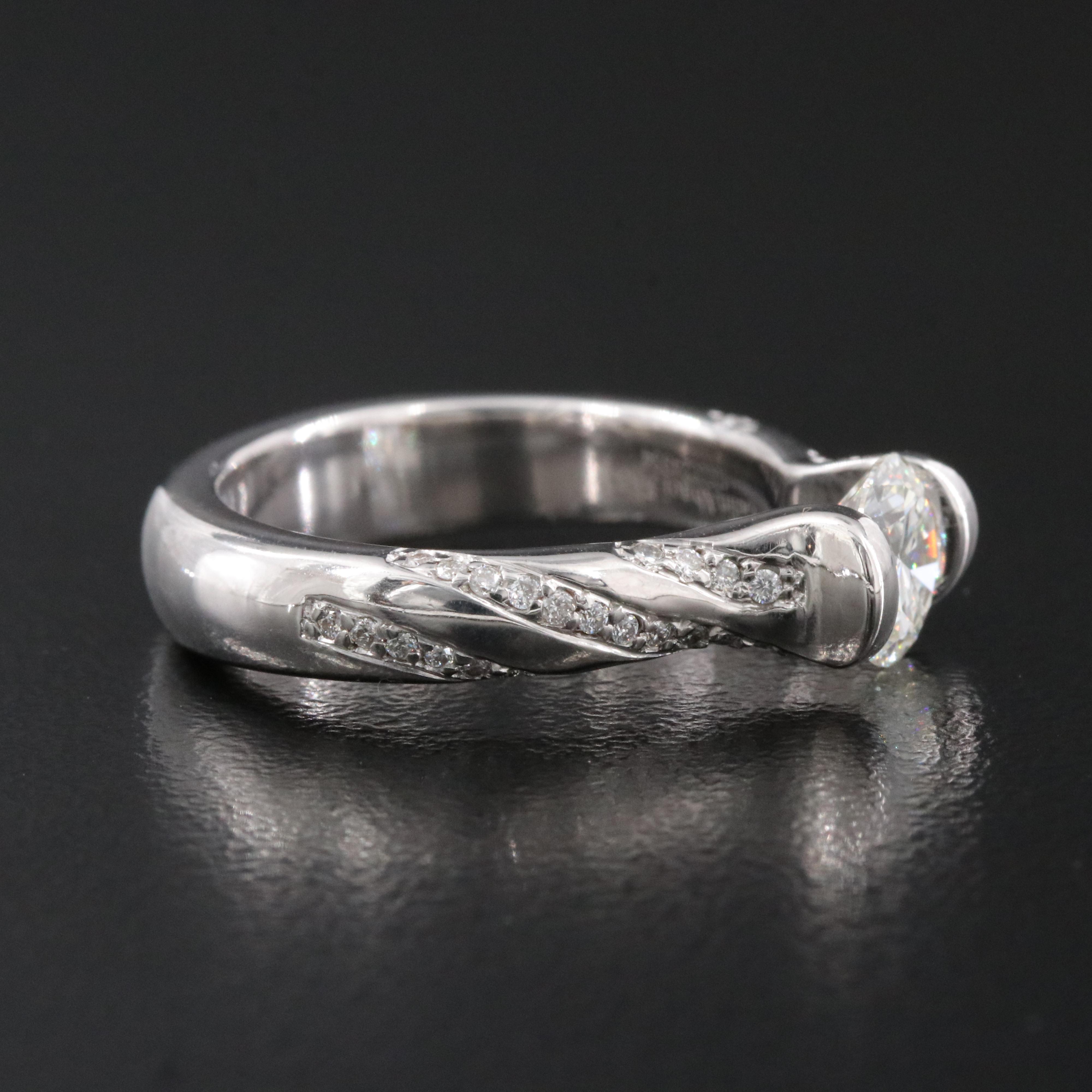 Gelin & Abaci 14K 1.22 CTW Diamond Ring with Lab Grown Diamond Center