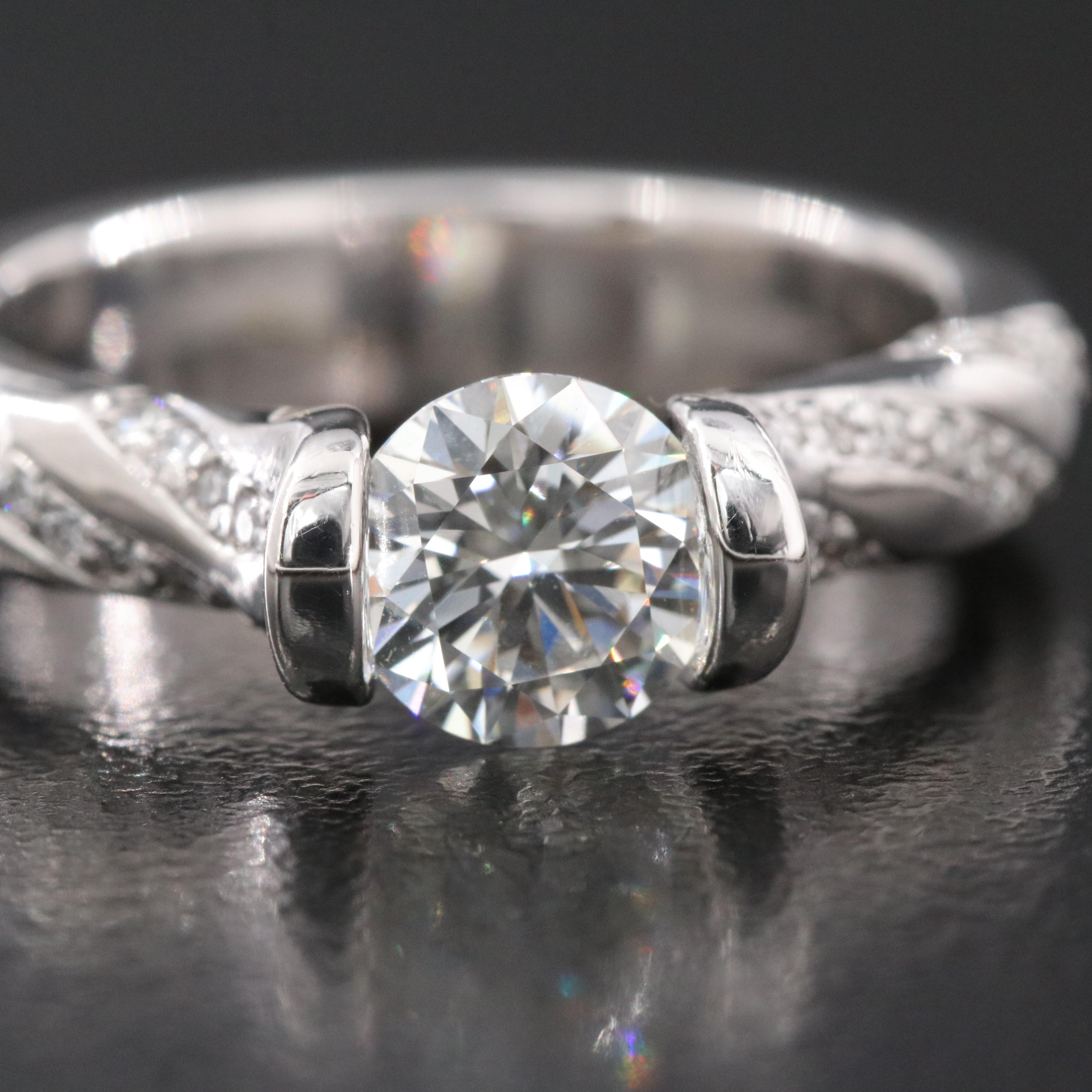 Gelin & Abaci 14K 1.22 CTW Diamond Ring with Lab Grown Diamond Center