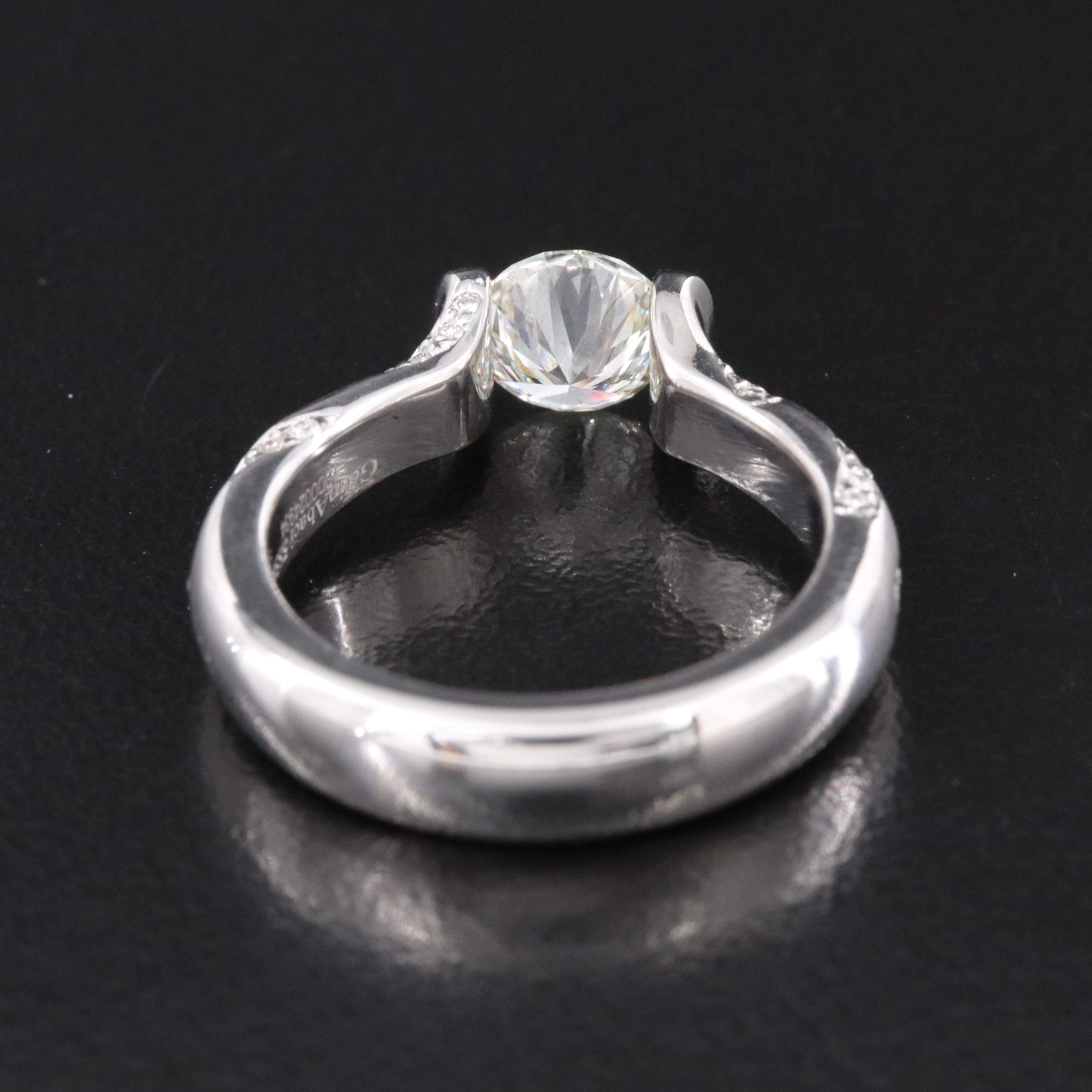 Gelin & Abaci 14K 1.22 CTW Diamond Ring with Lab Grown Diamond Center