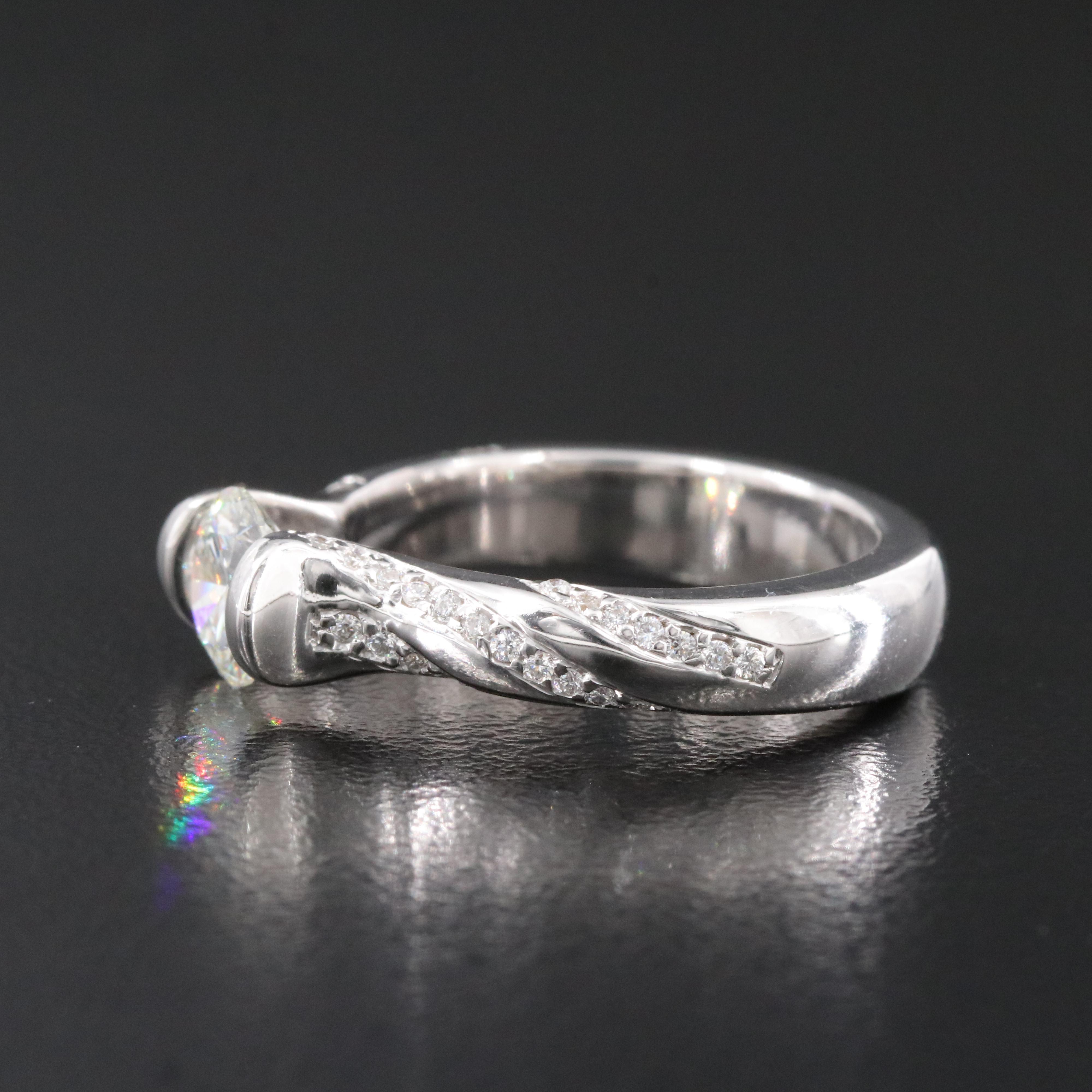 Gelin & Abaci 14K 1.22 CTW Diamond Ring with Lab Grown Diamond Center