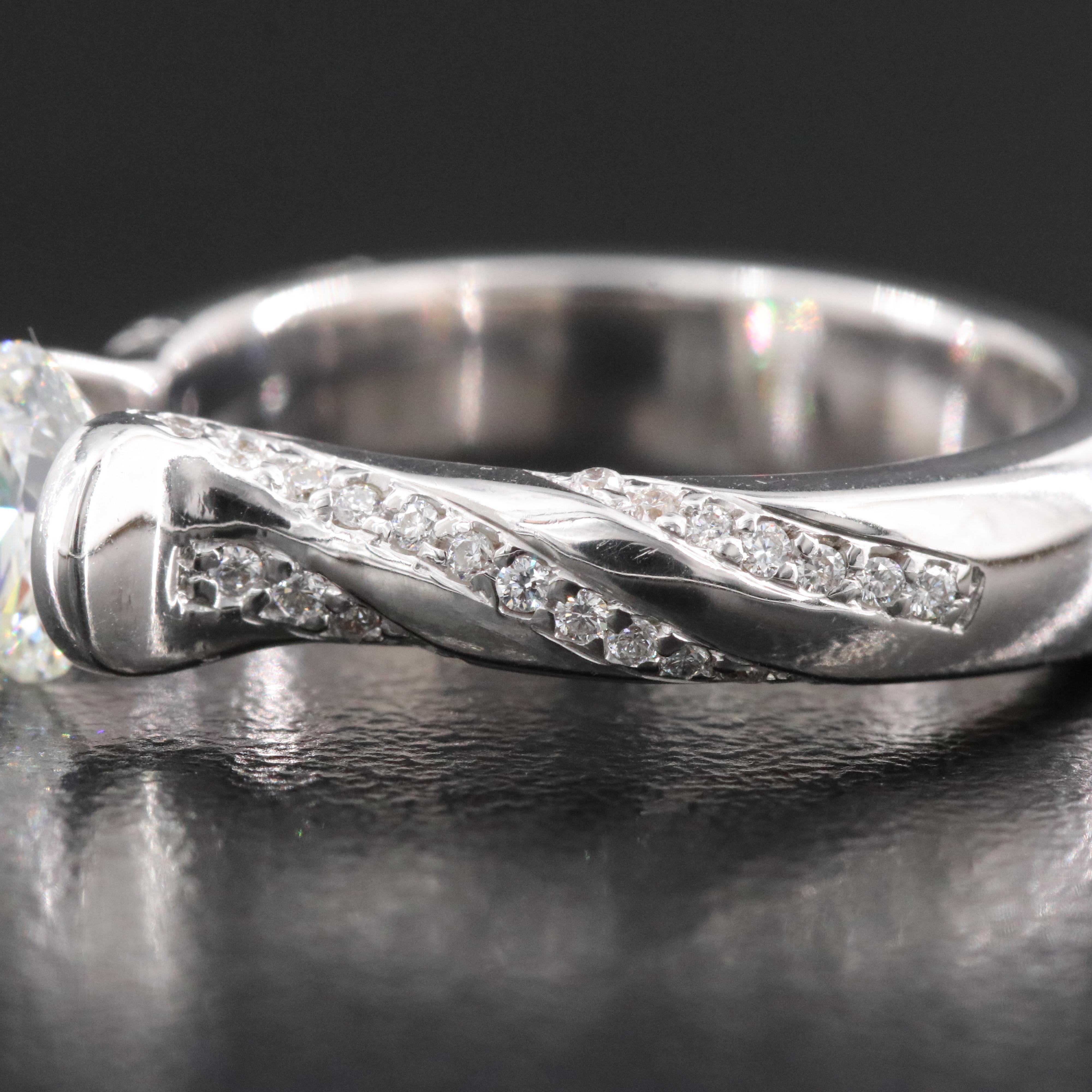 Gelin & Abaci 14K 1.22 CTW Diamond Ring with Lab Grown Diamond Center