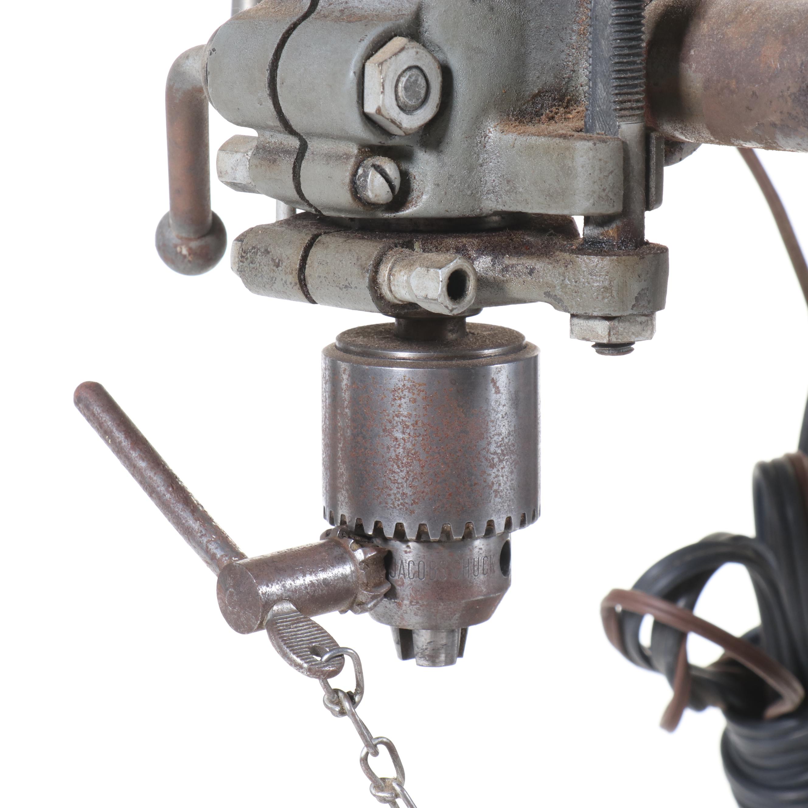 Delta Standing Drill Press on Casters with Drill Bits