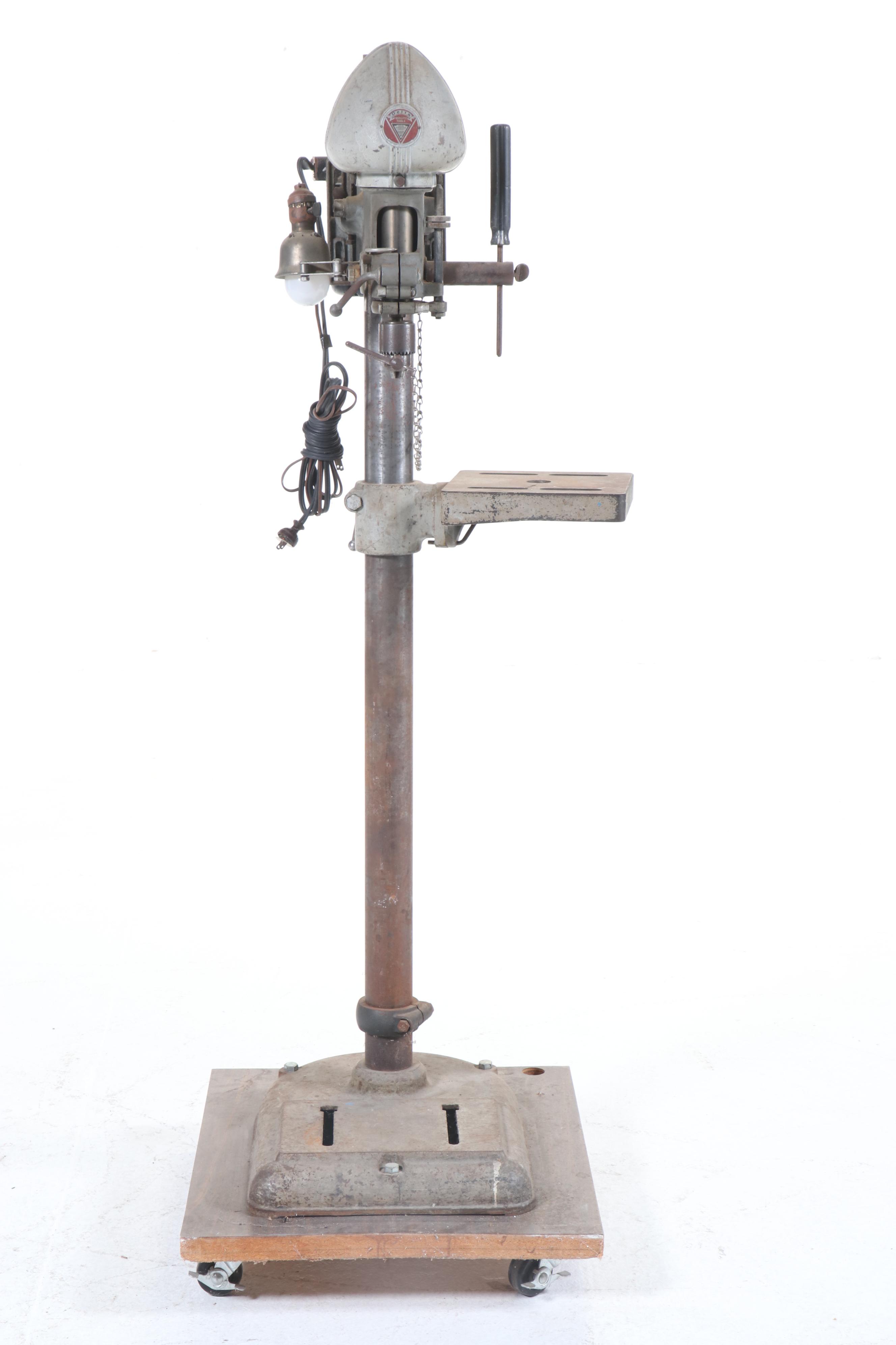 Delta Standing Drill Press on Casters with Drill Bits
