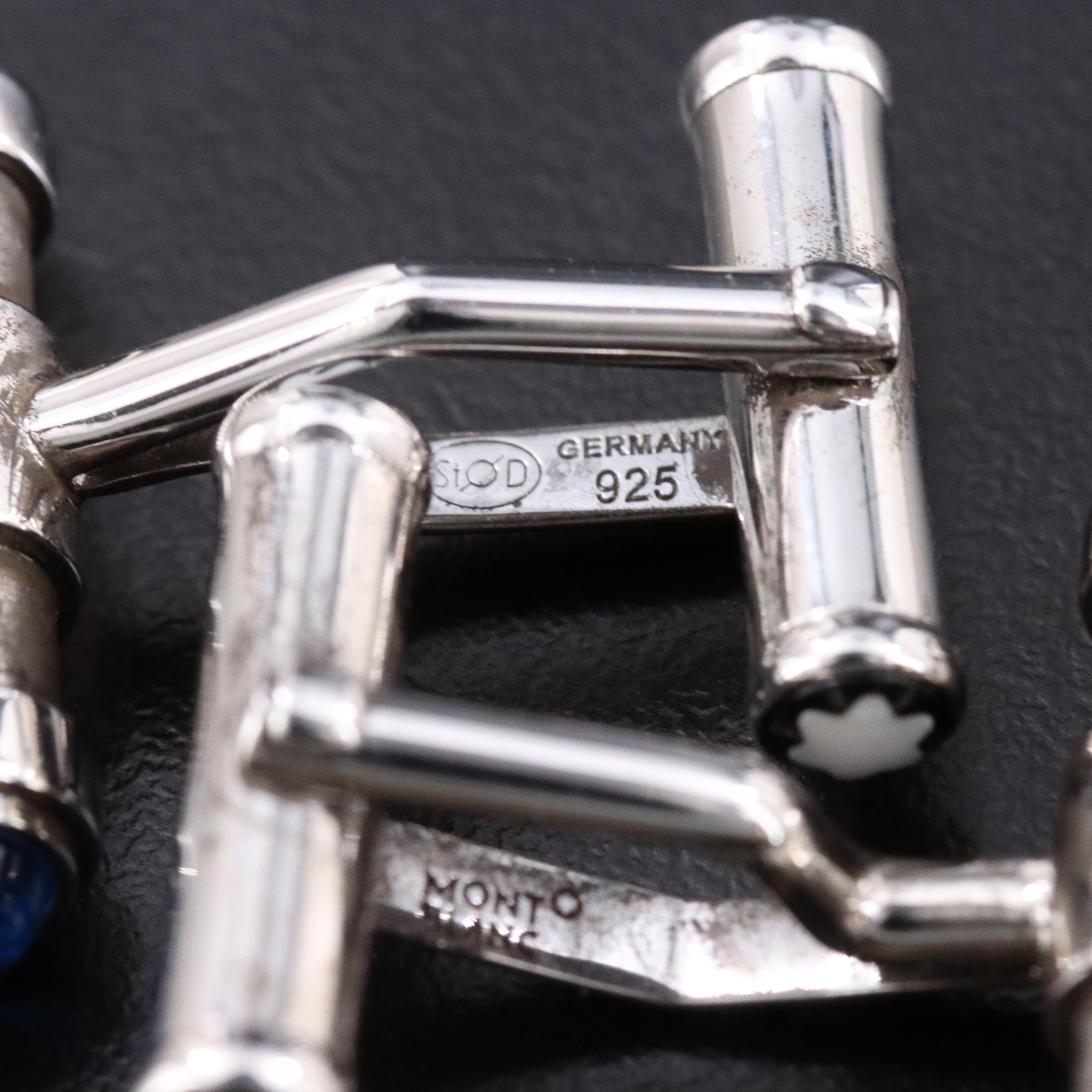 Montblanc Sterling and Replica Drachm Coin Cufflinks