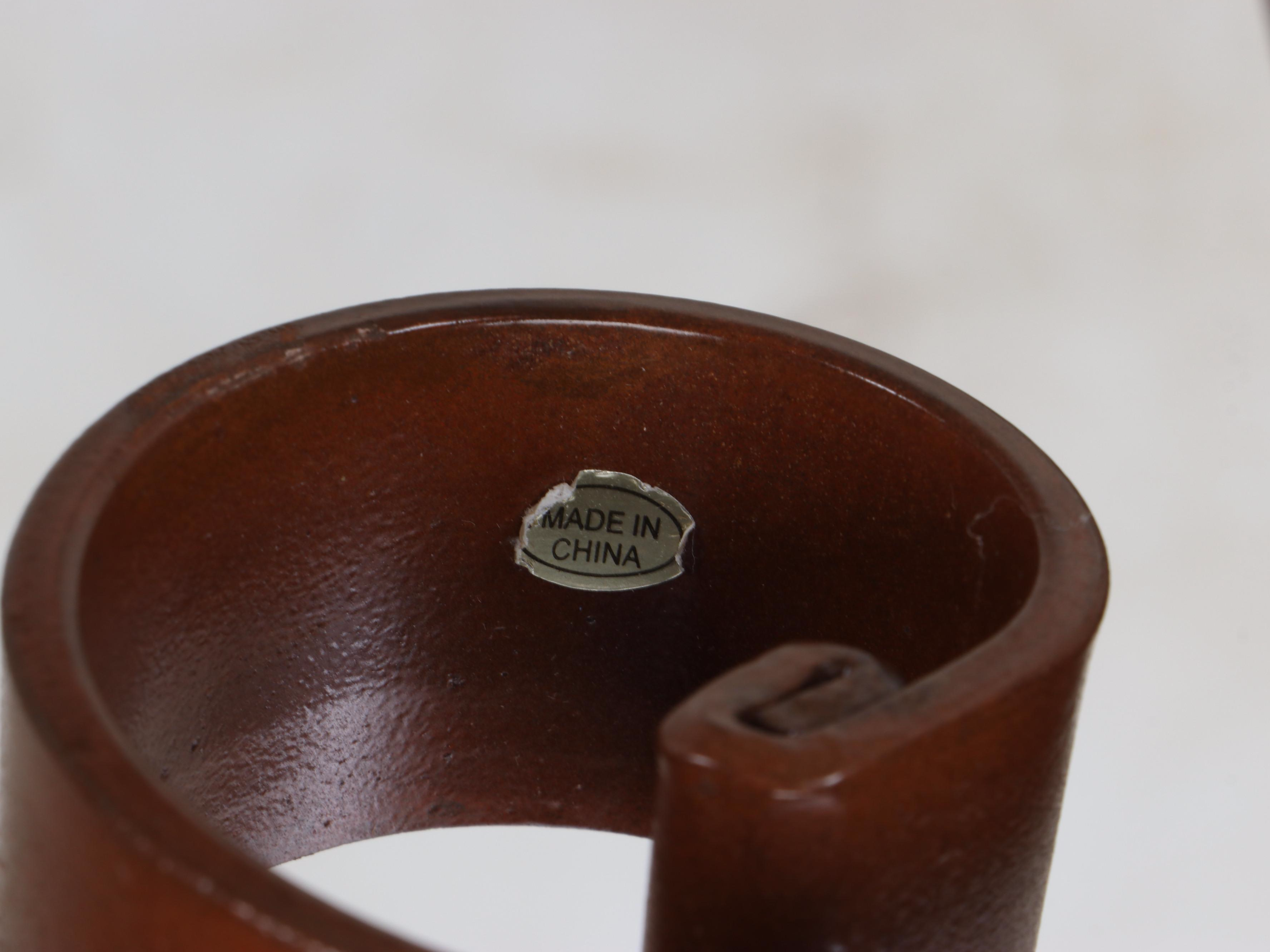 Kalalou Scrolled Metal and Glass Tripod Floor Pillar Candle Holder