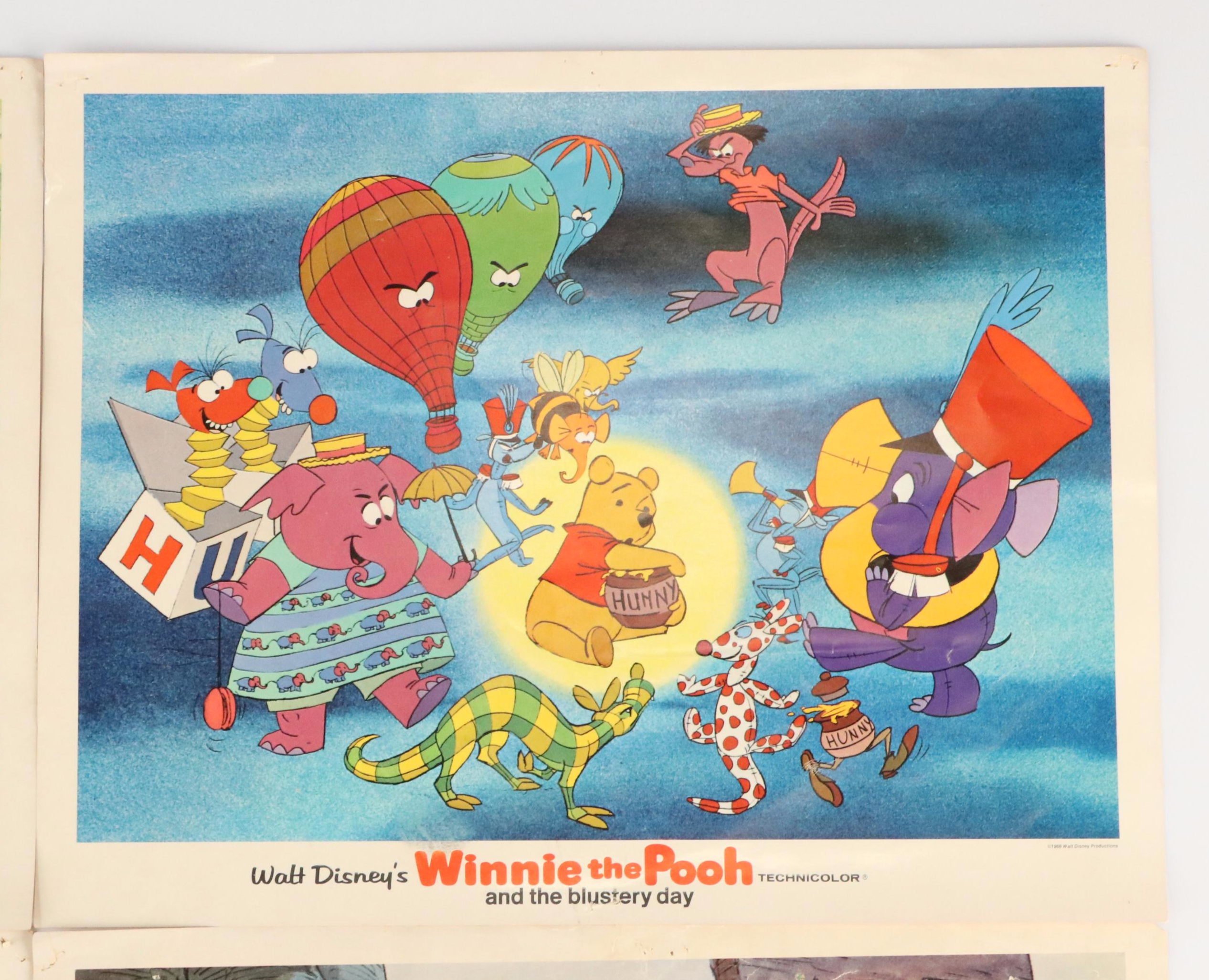 Disney "Winnie the Pooh and the Blustery Day" Offset Lithograph Stills