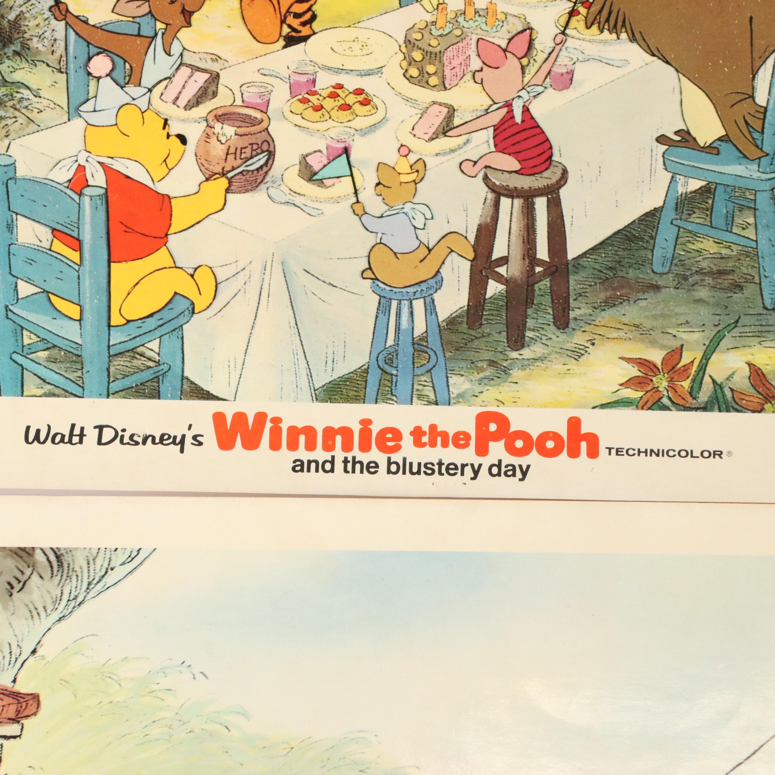 Disney "Winnie the Pooh and the Blustery Day" Offset Lithograph Stills