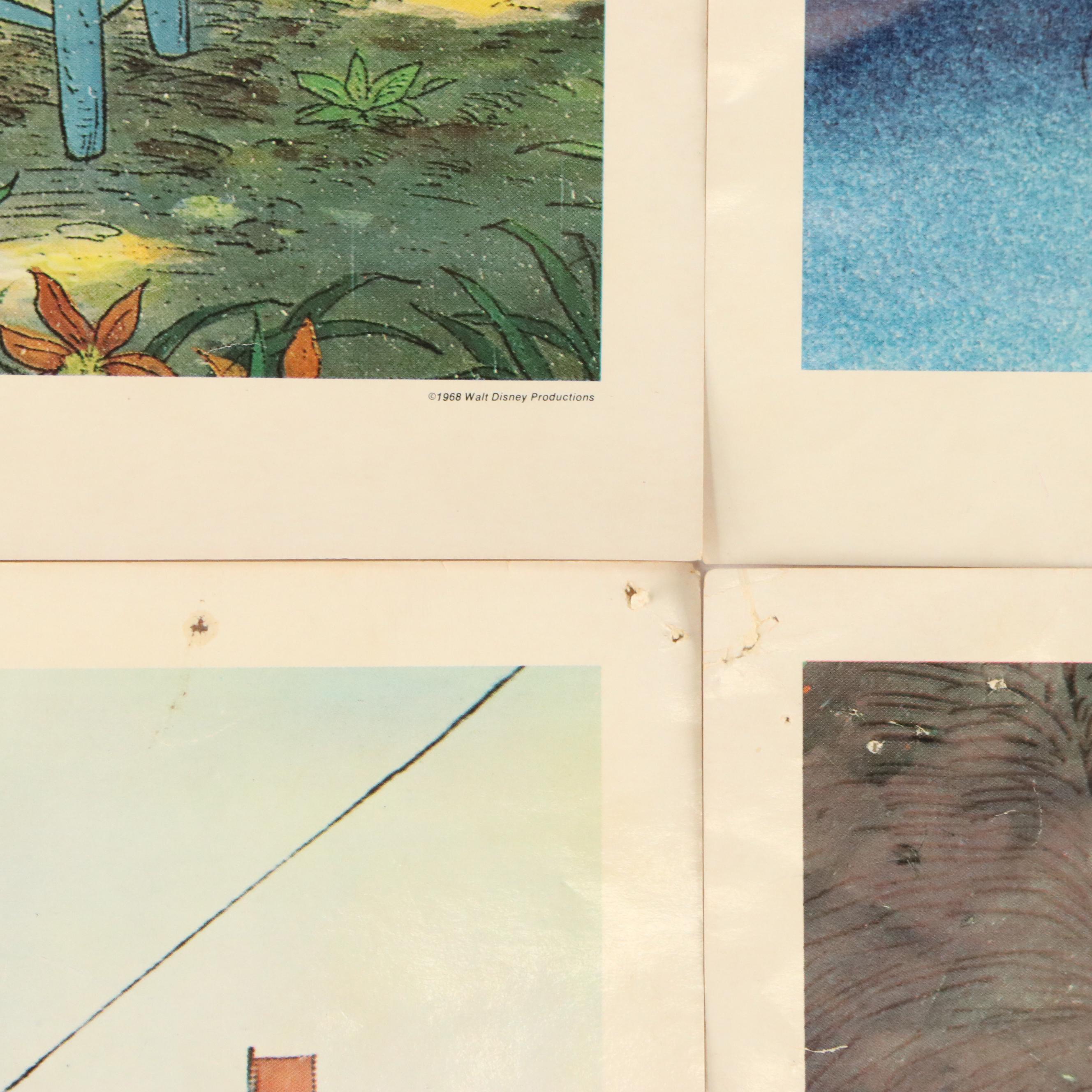 Disney "Winnie the Pooh and the Blustery Day" Offset Lithograph Stills