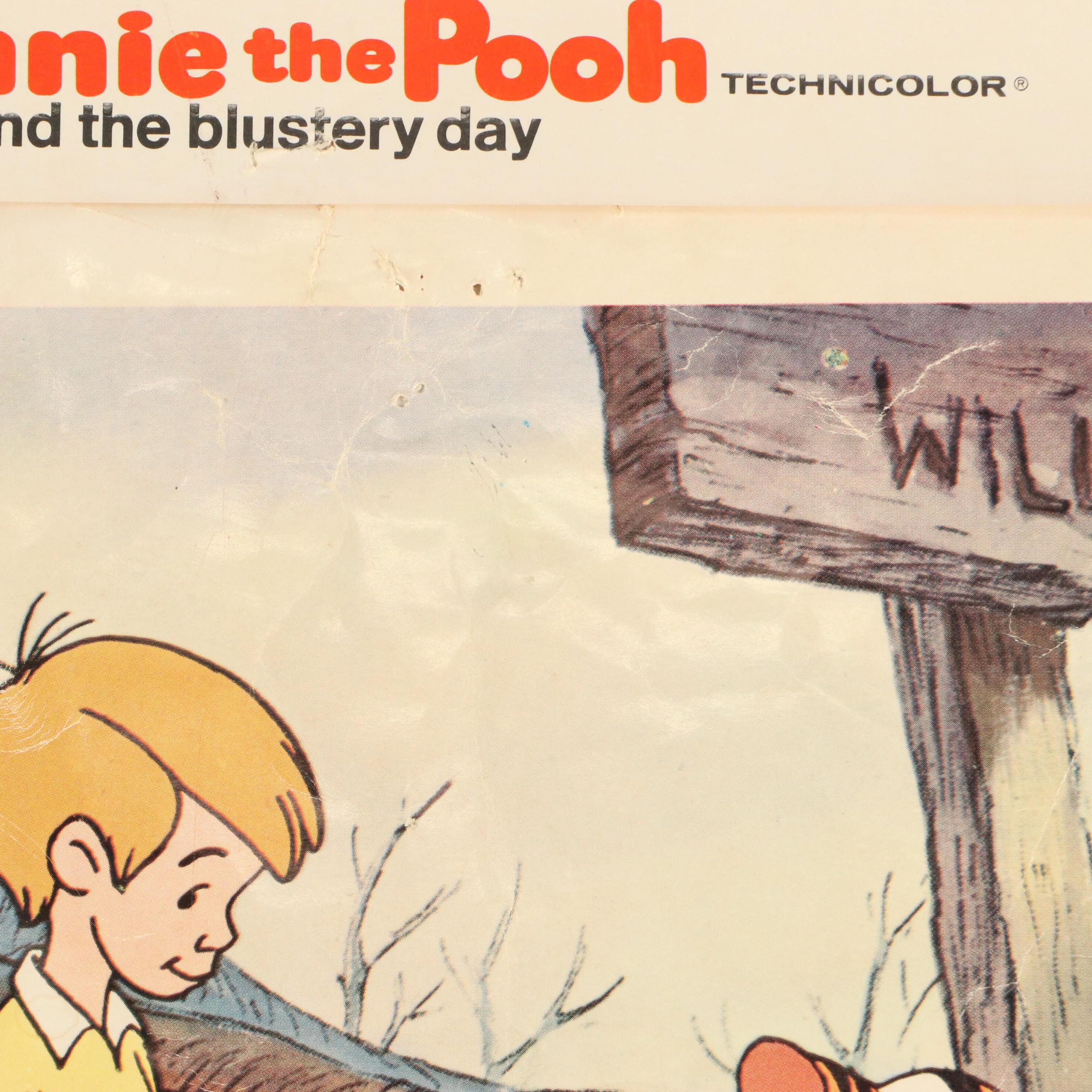 Disney "Winnie the Pooh and the Blustery Day" Offset Lithograph Stills