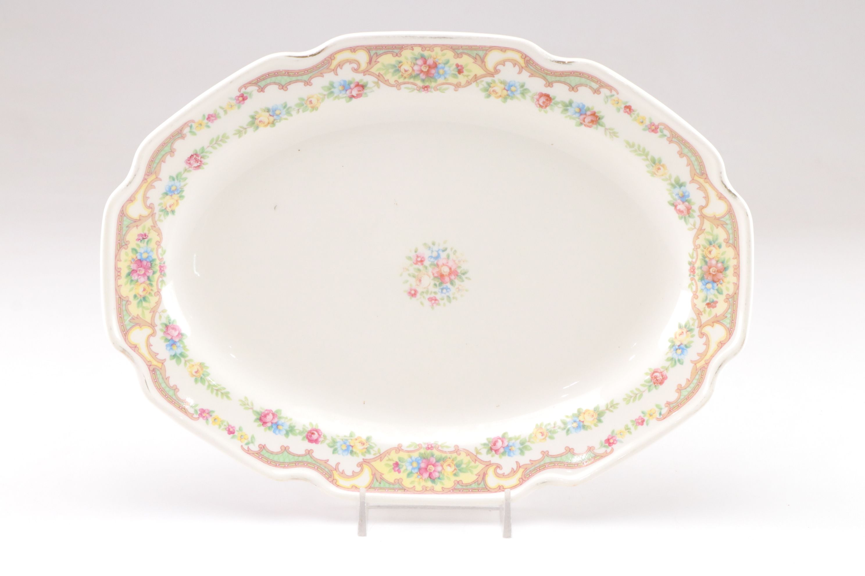 Pink Depression Glass & Ironstone Tableware