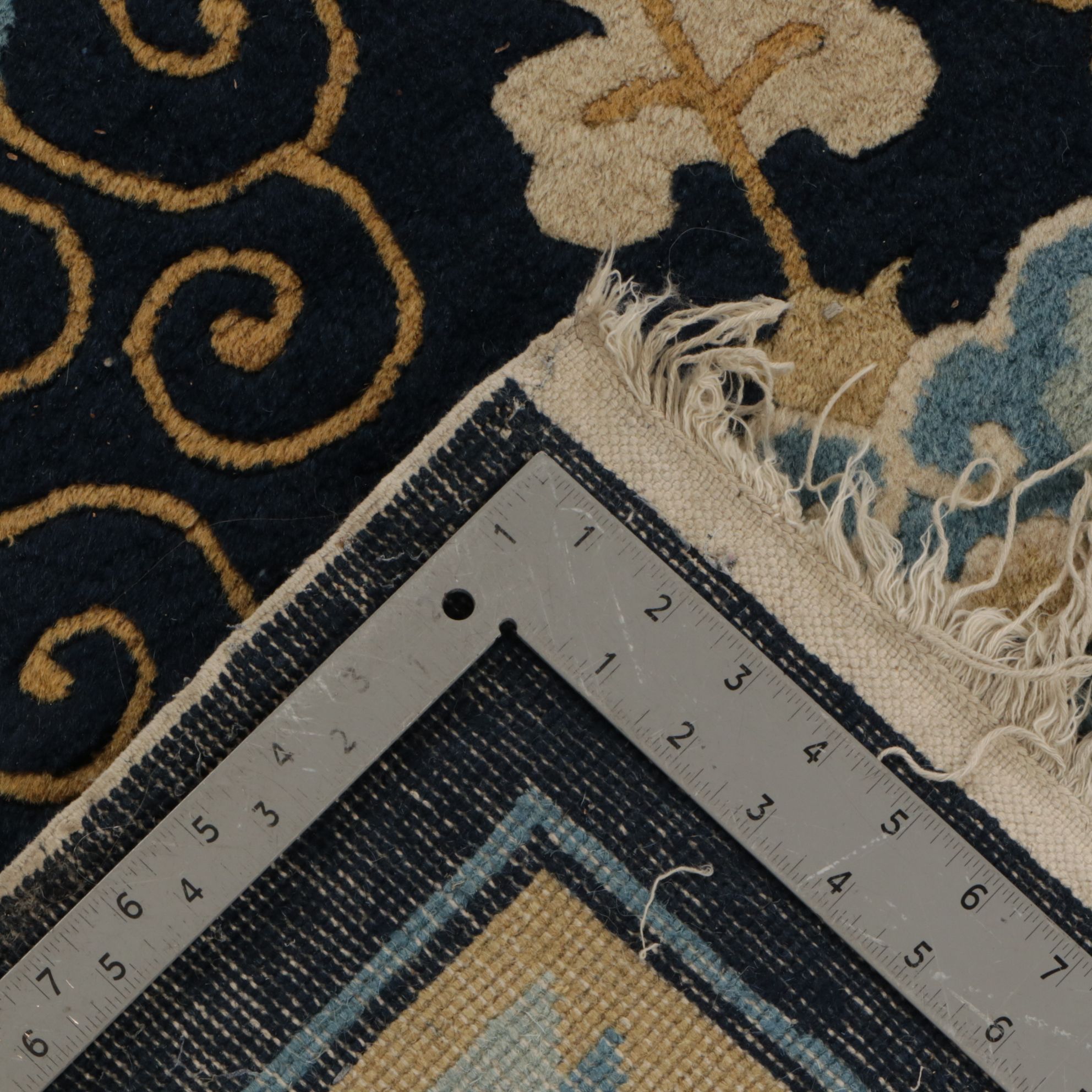 7'10 x 12'1 Hand-Knotted Chinese Peking Room Sized Rug