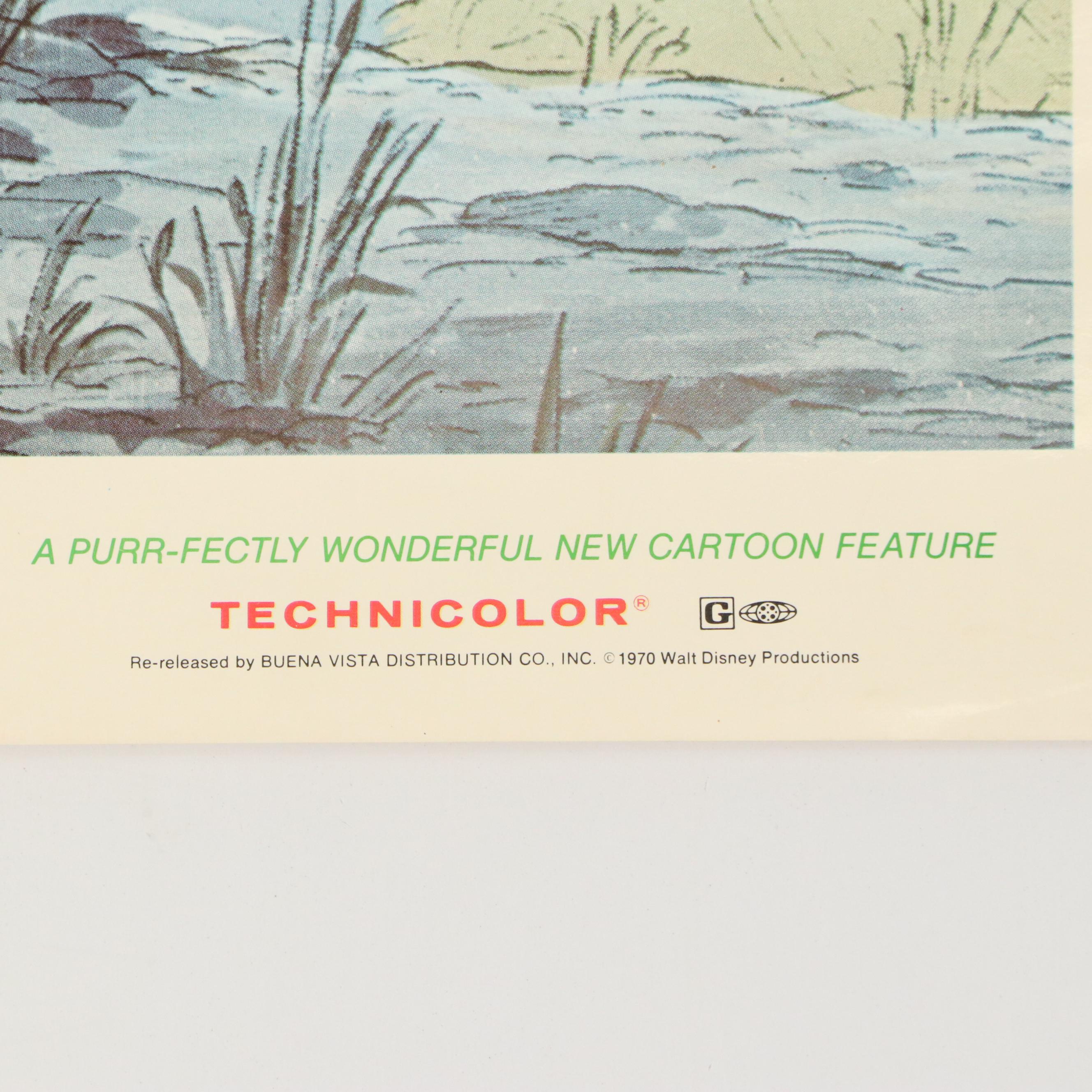 Disney "The Aristocats" Offset Lithograph Stills