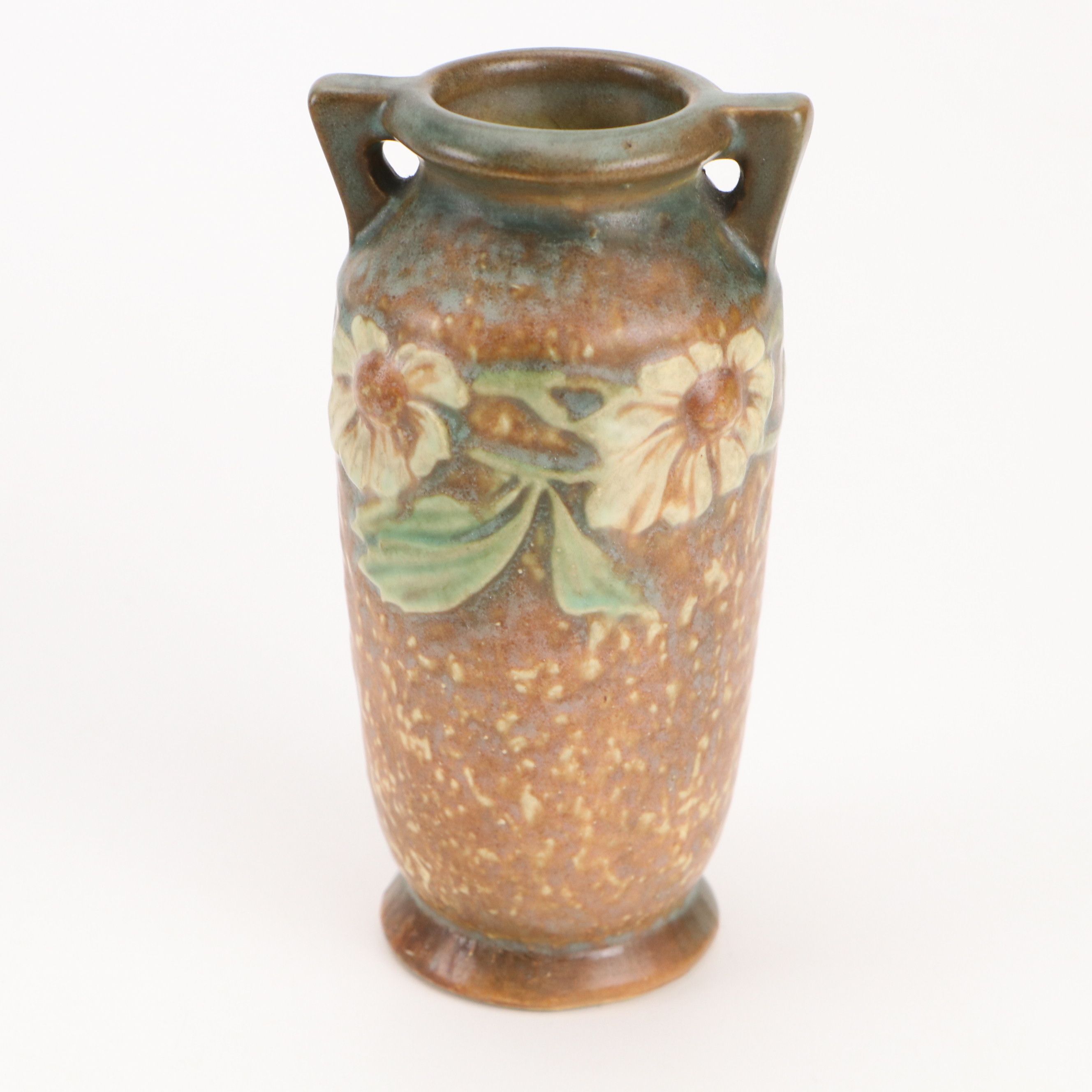 Roseville Pottery "Dahlrose Terra Cotta" Vase, Mid-20th Century