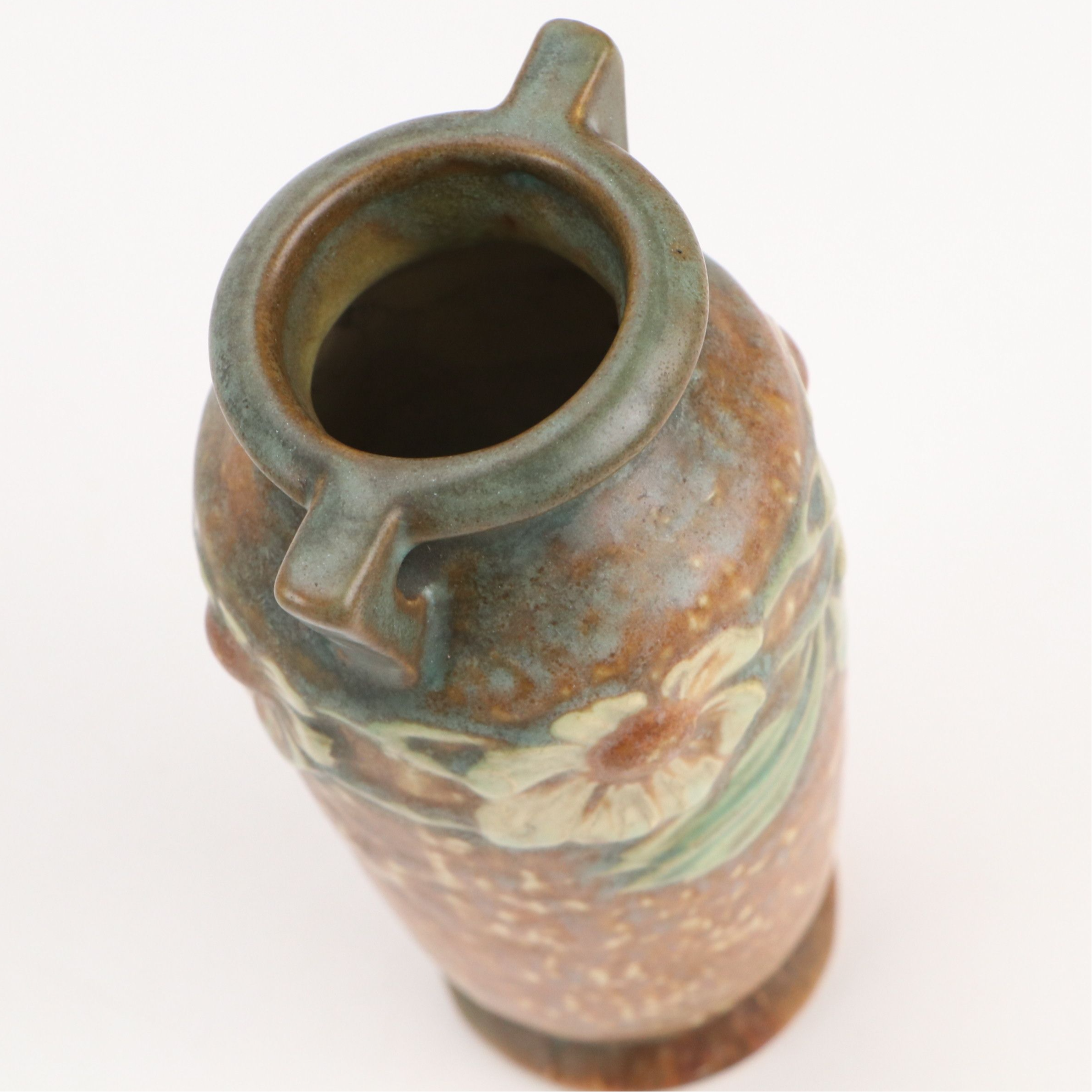 Roseville Pottery "Dahlrose Terra Cotta" Vase, Mid-20th Century