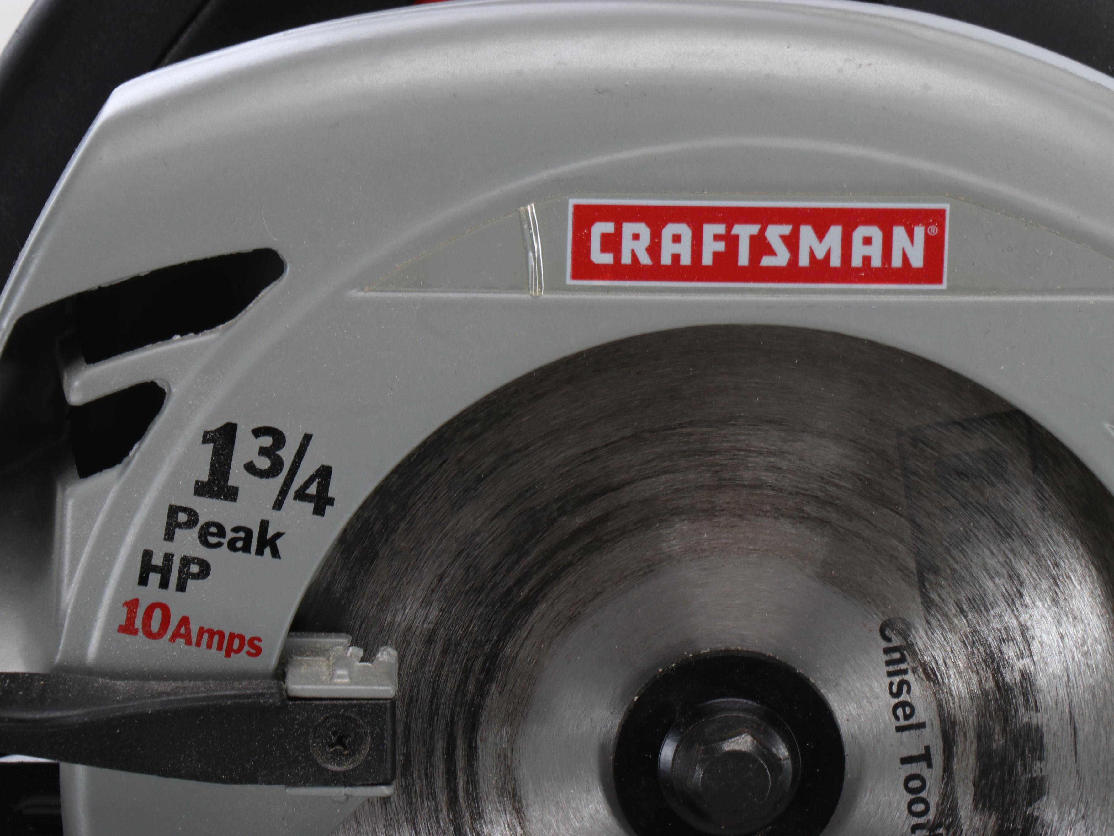 Craftsman 6" Bench Grinder and 7.25" Circular Saw