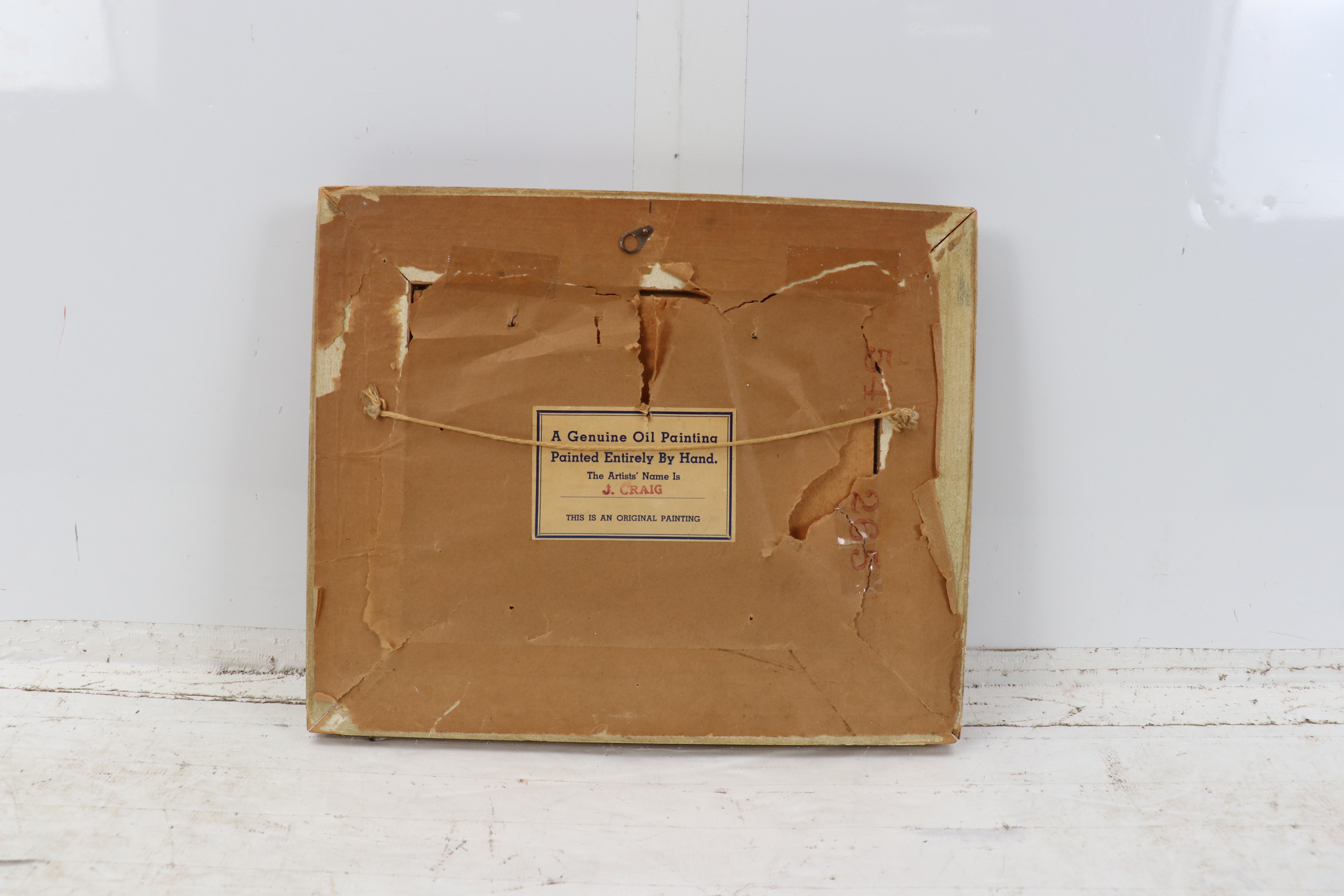 J. Craig Landscape Oil Painting, Early 20th Century