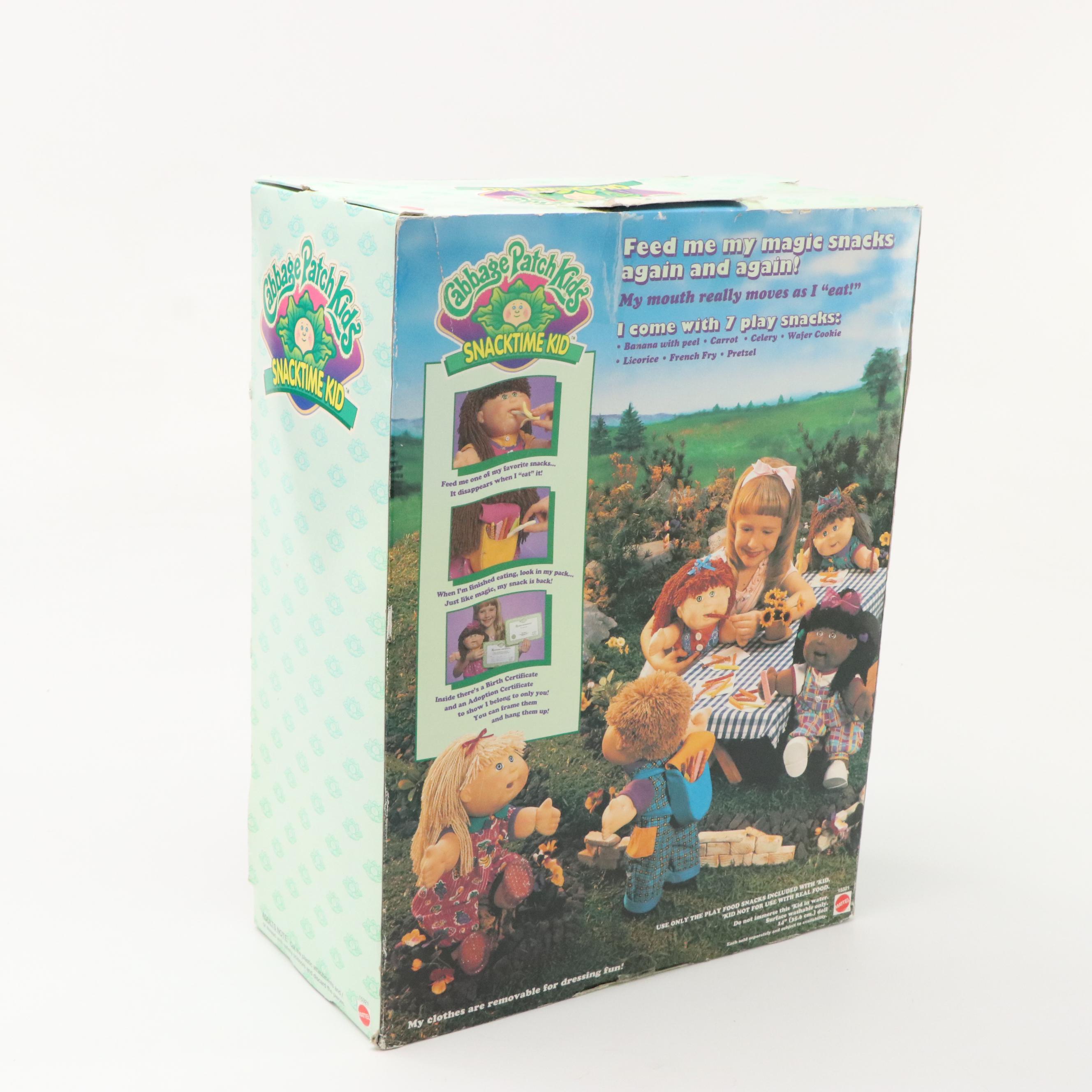 Mattel "Snacktime Kid" Cabbage Patch Kid Doll, 1995