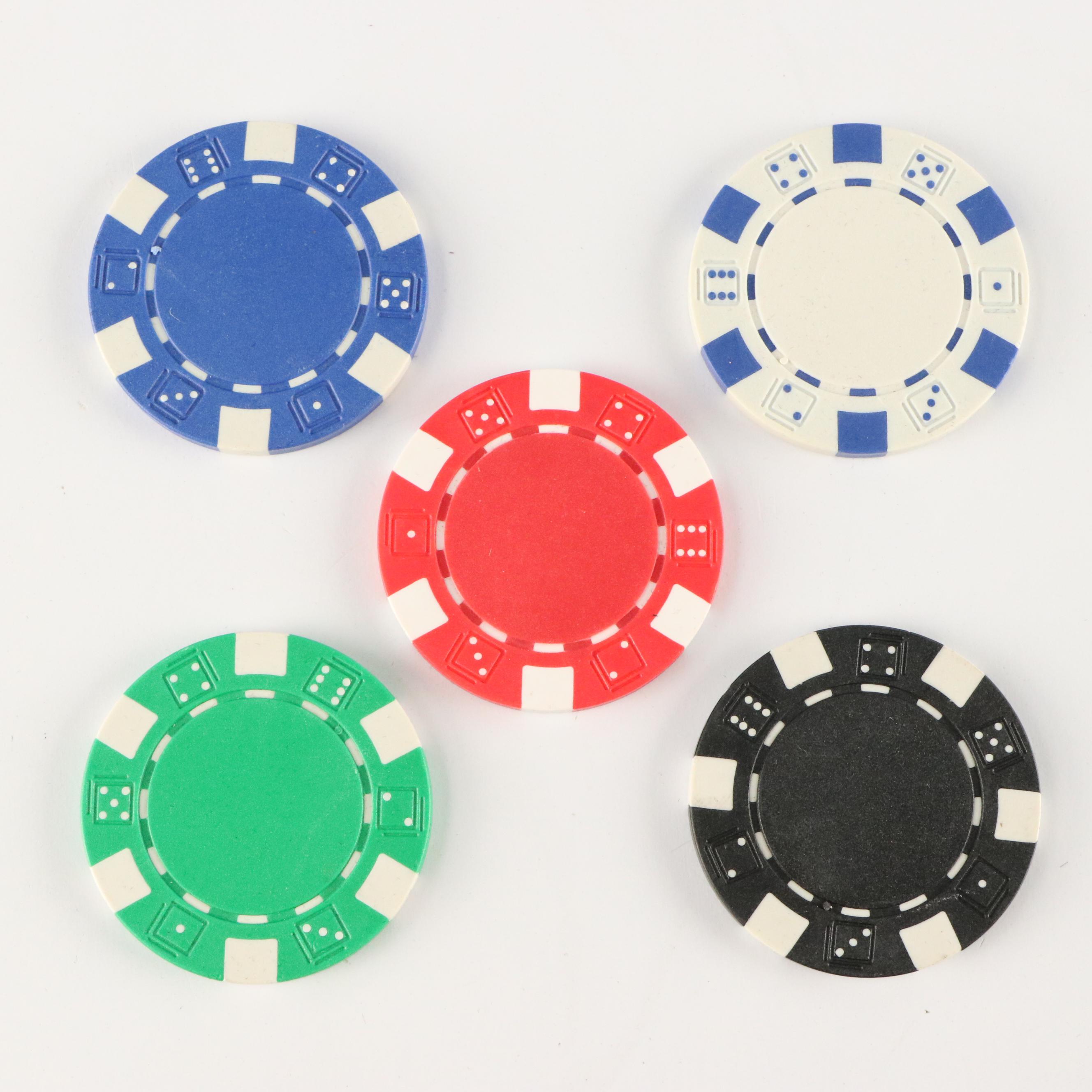 Cardinal's Texas Hold 'Em Poker Set With Deck of Cards, Chips, Buttons & Dice