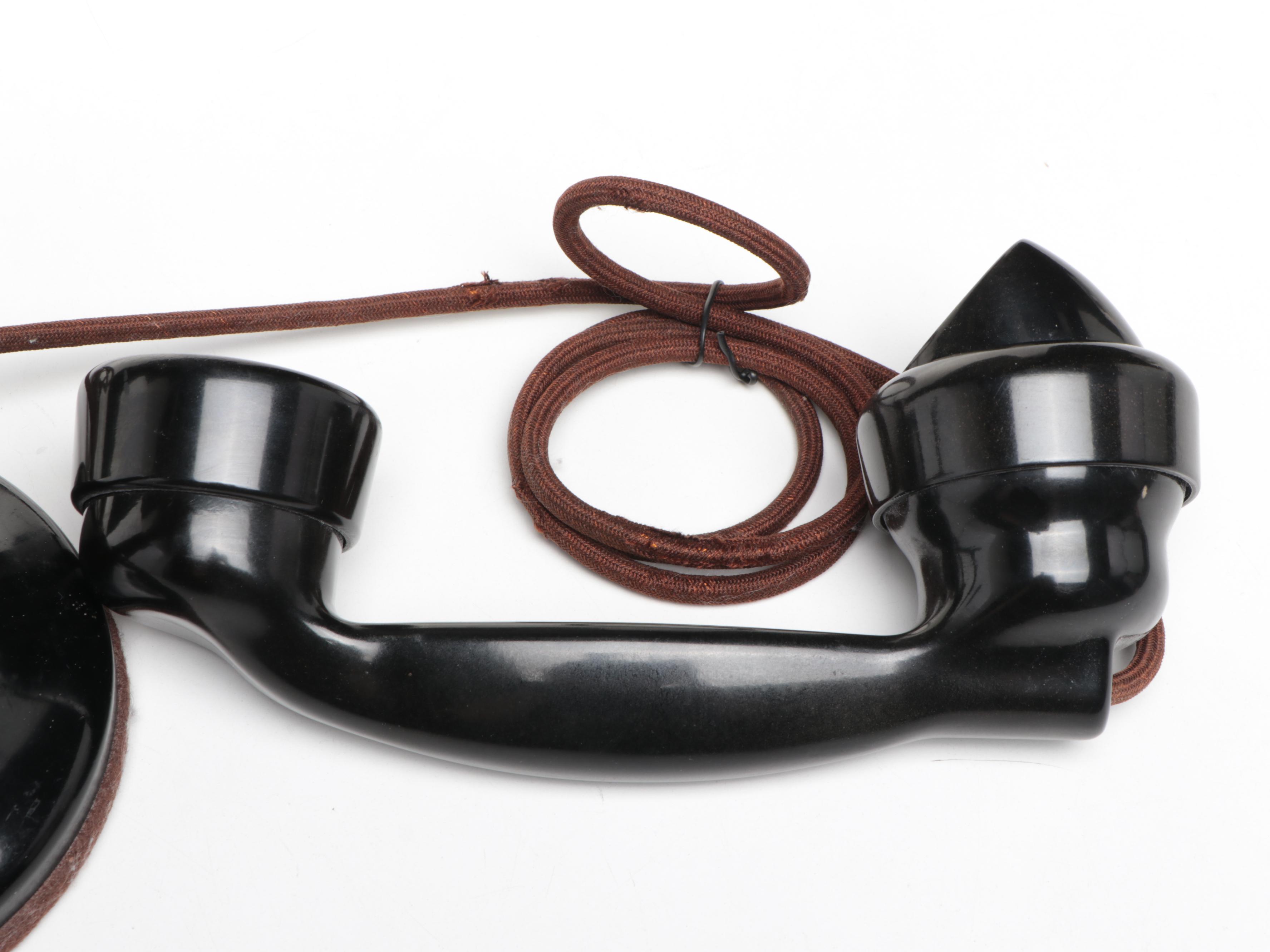 Stromberg-Carlson Bakelite Rotary Dial Telephone, Early 20th Century