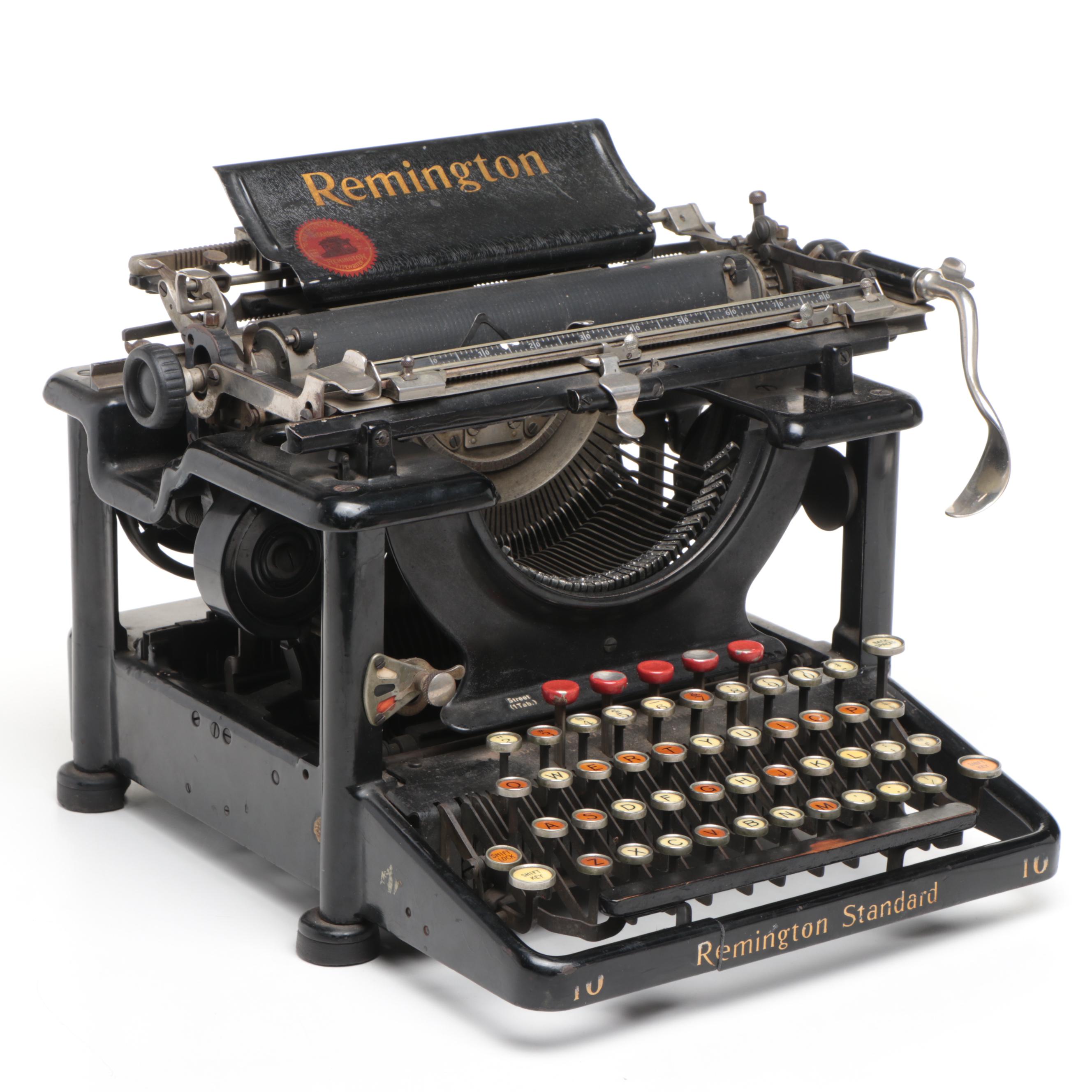 Remington Standard 10 Typewriter, Early 20th Century