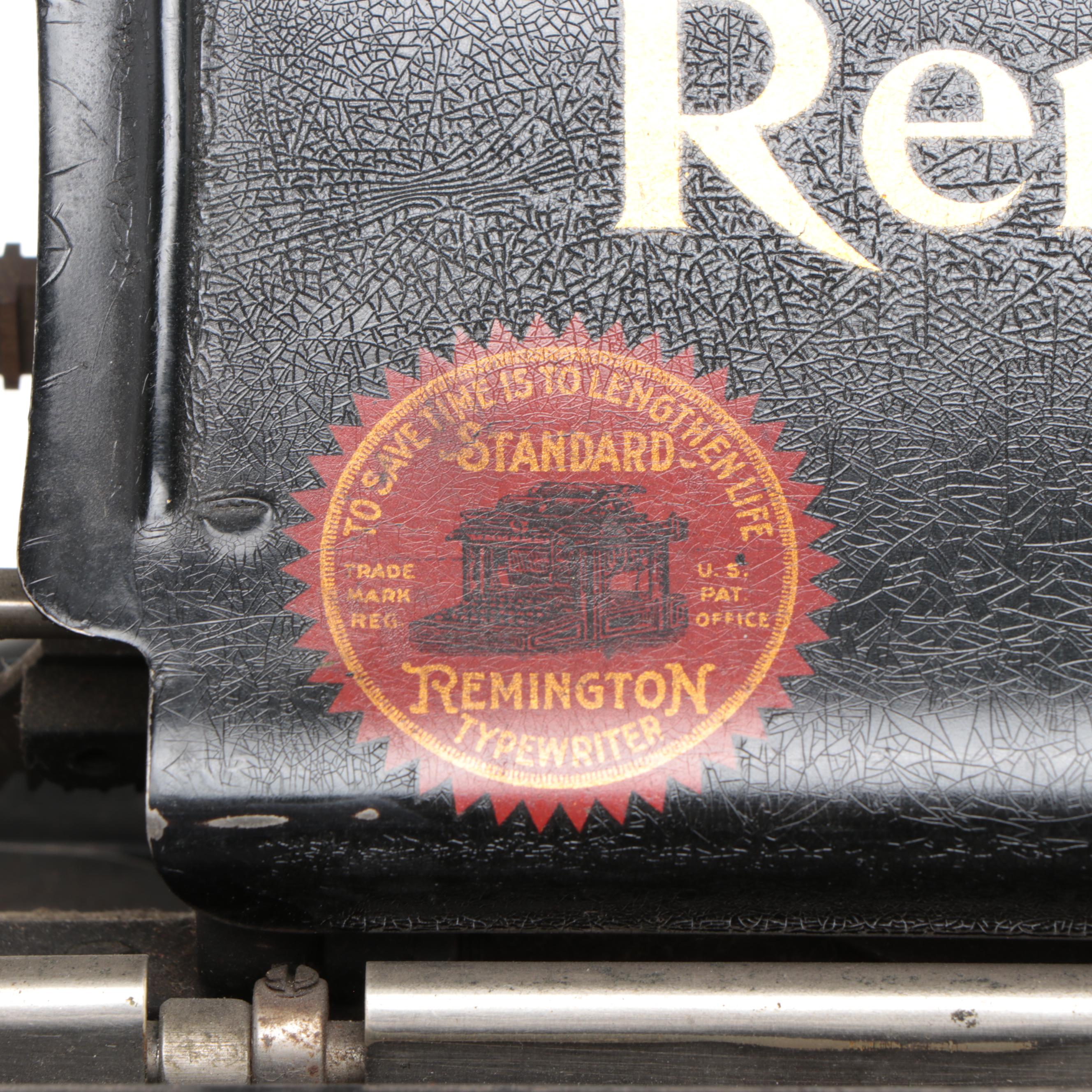 Remington Standard 10 Typewriter, Early 20th Century