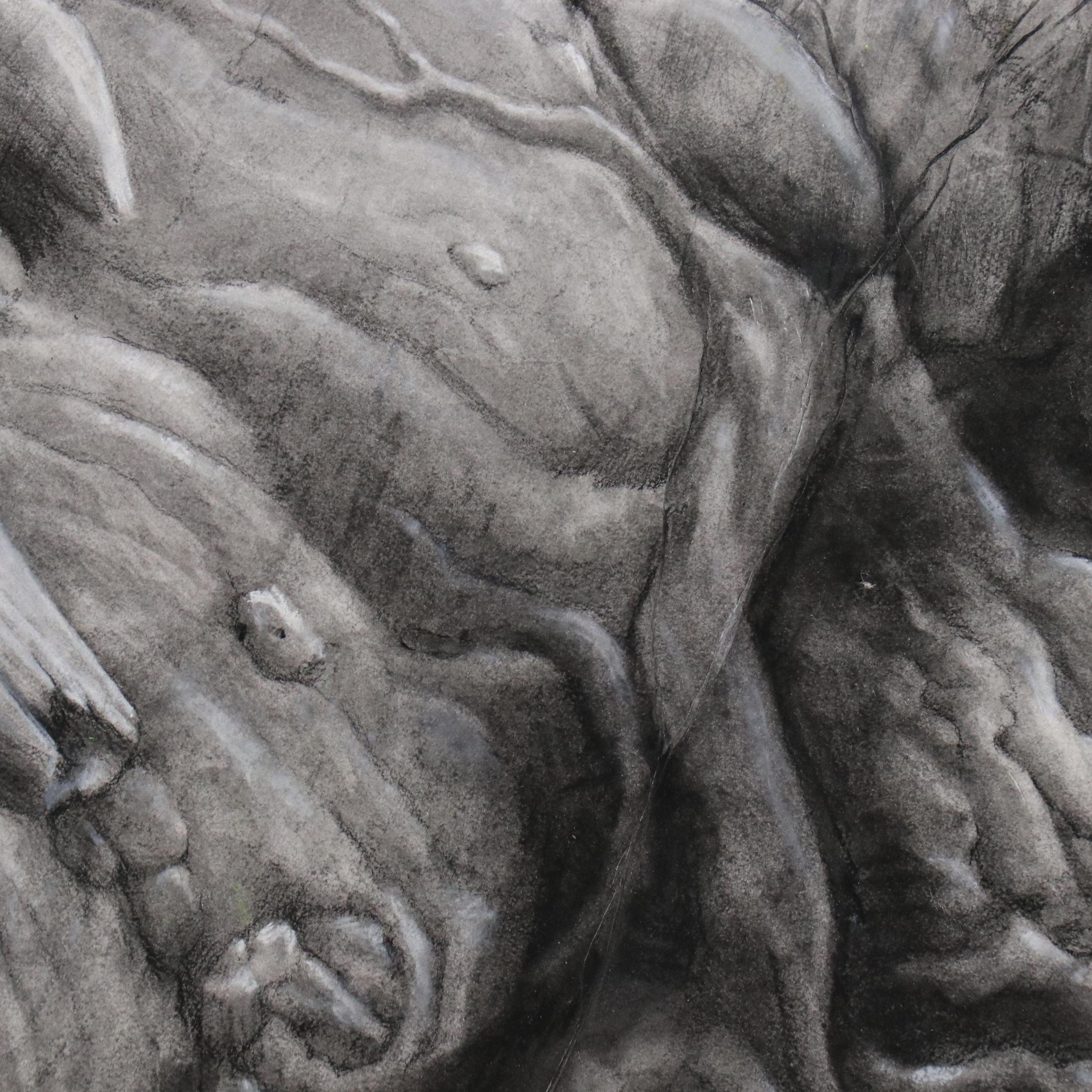 Ben Farrell Monumental Shaped Wood Mixed Media Painting "Fisherian Teratoma"