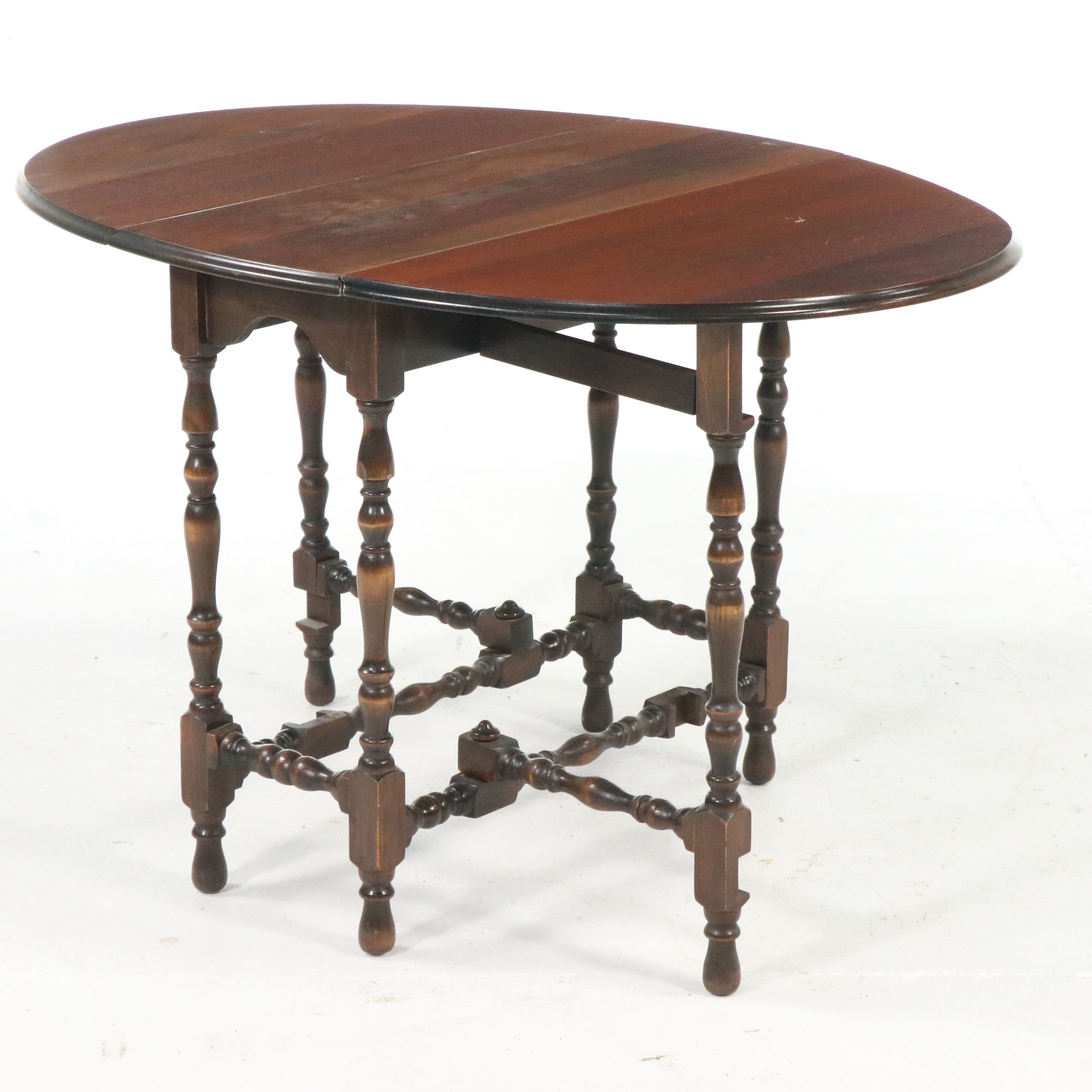 William and Mary Style Drop-Leaf Table