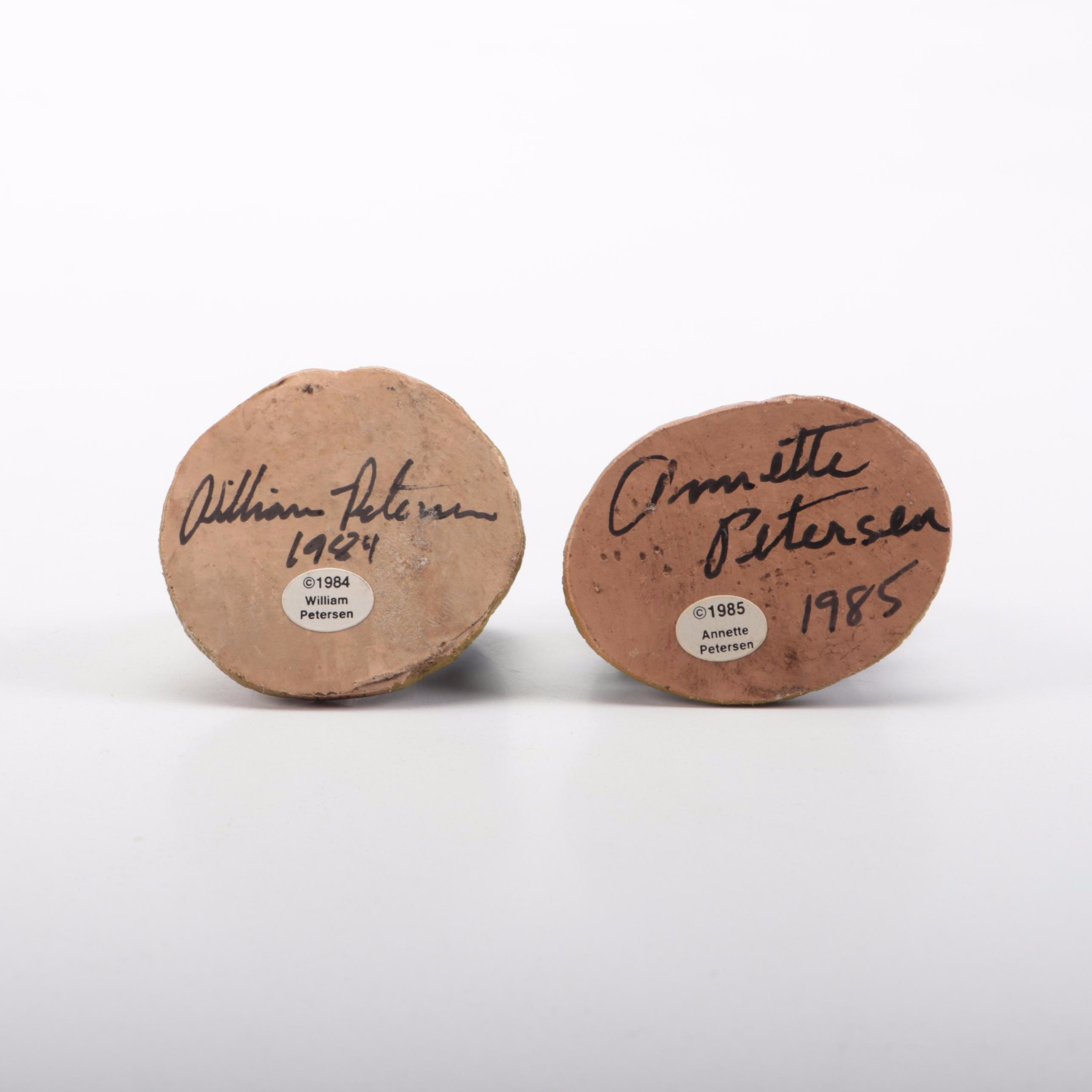 Signed Wee Forest Folk Resin Mice Figurines, Late 20th/Early 21st Century