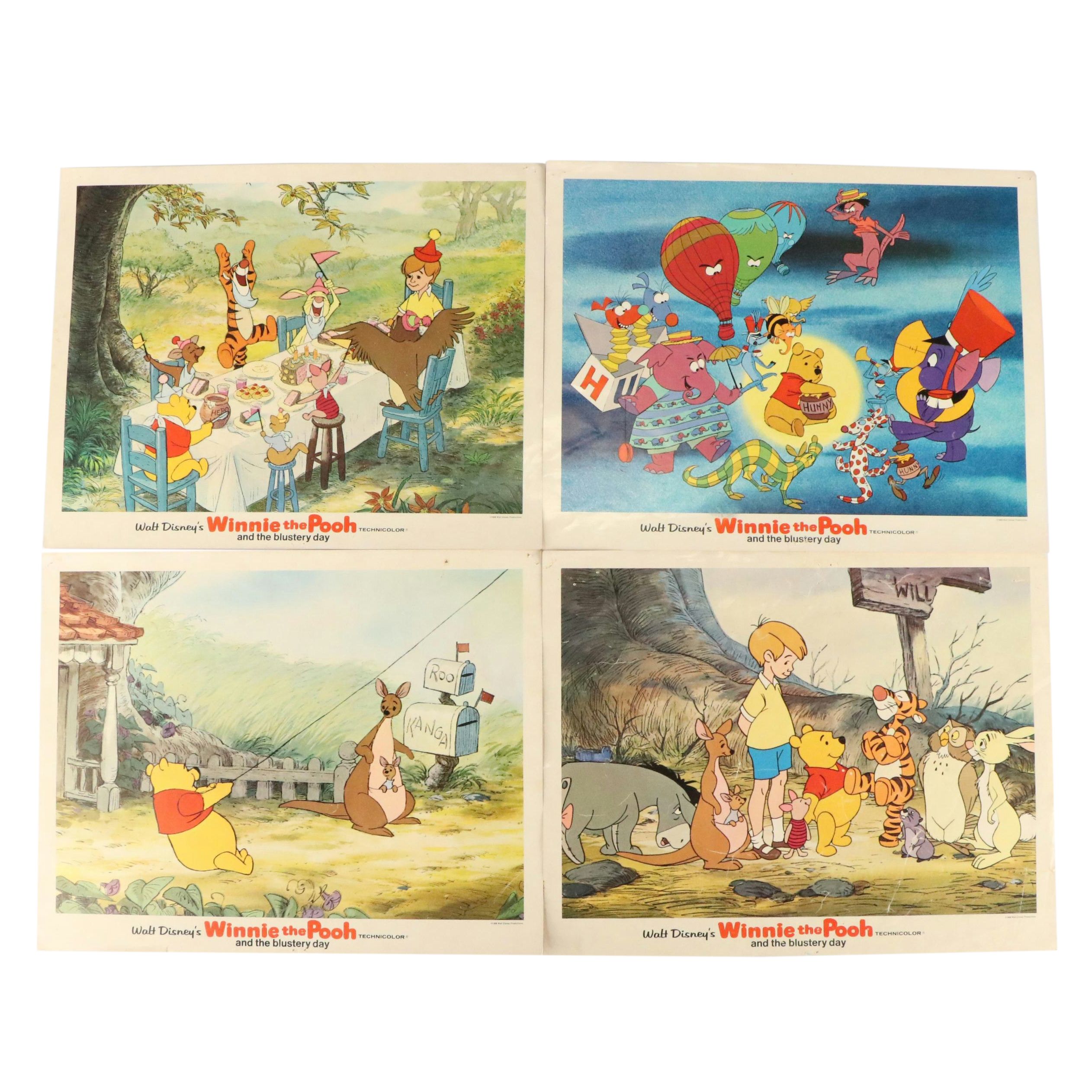 Disney "Winnie the Pooh and the Blustery Day" Offset Lithograph Stills