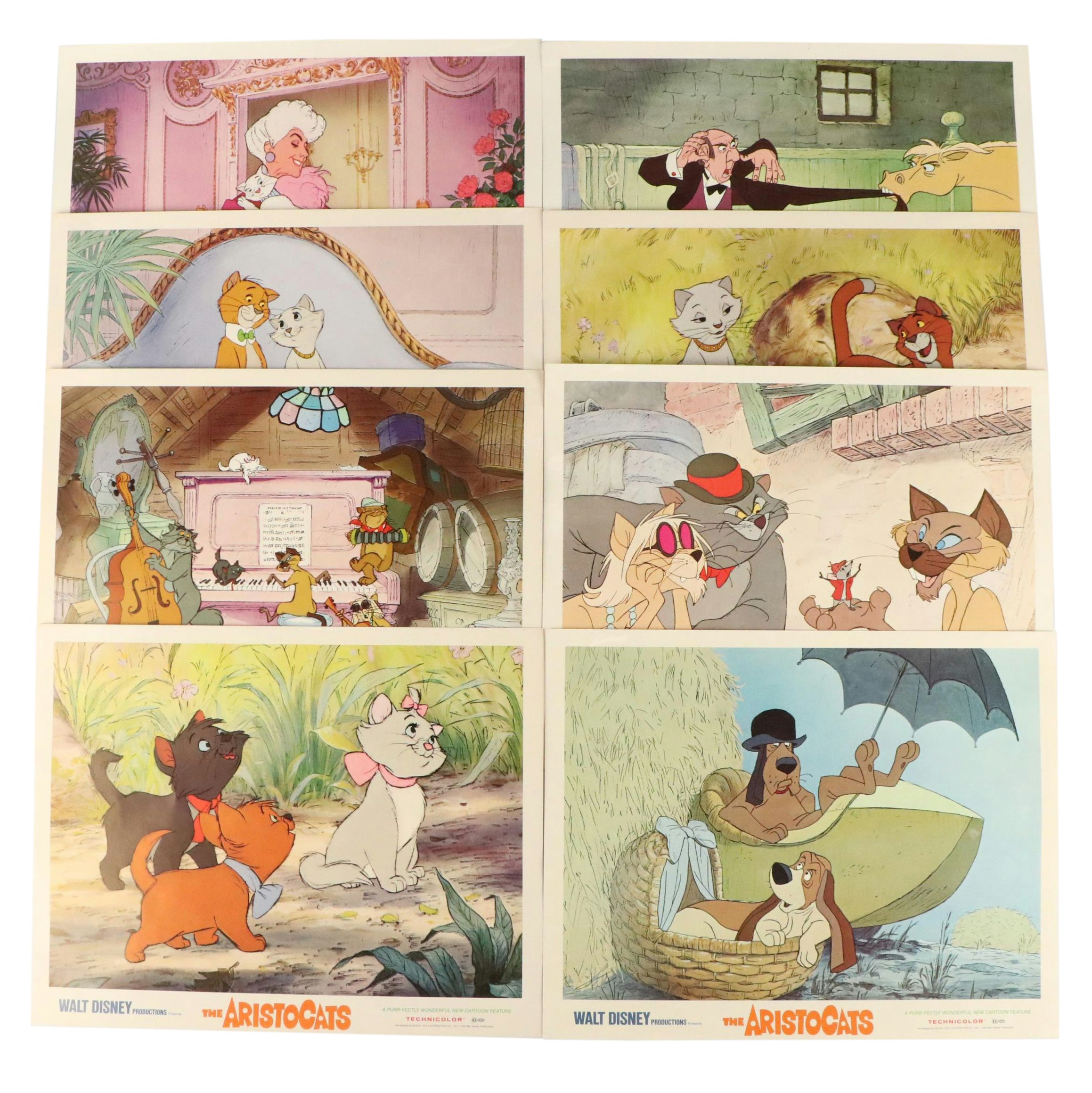 Disney "The Aristocats" Offset Lithograph Stills