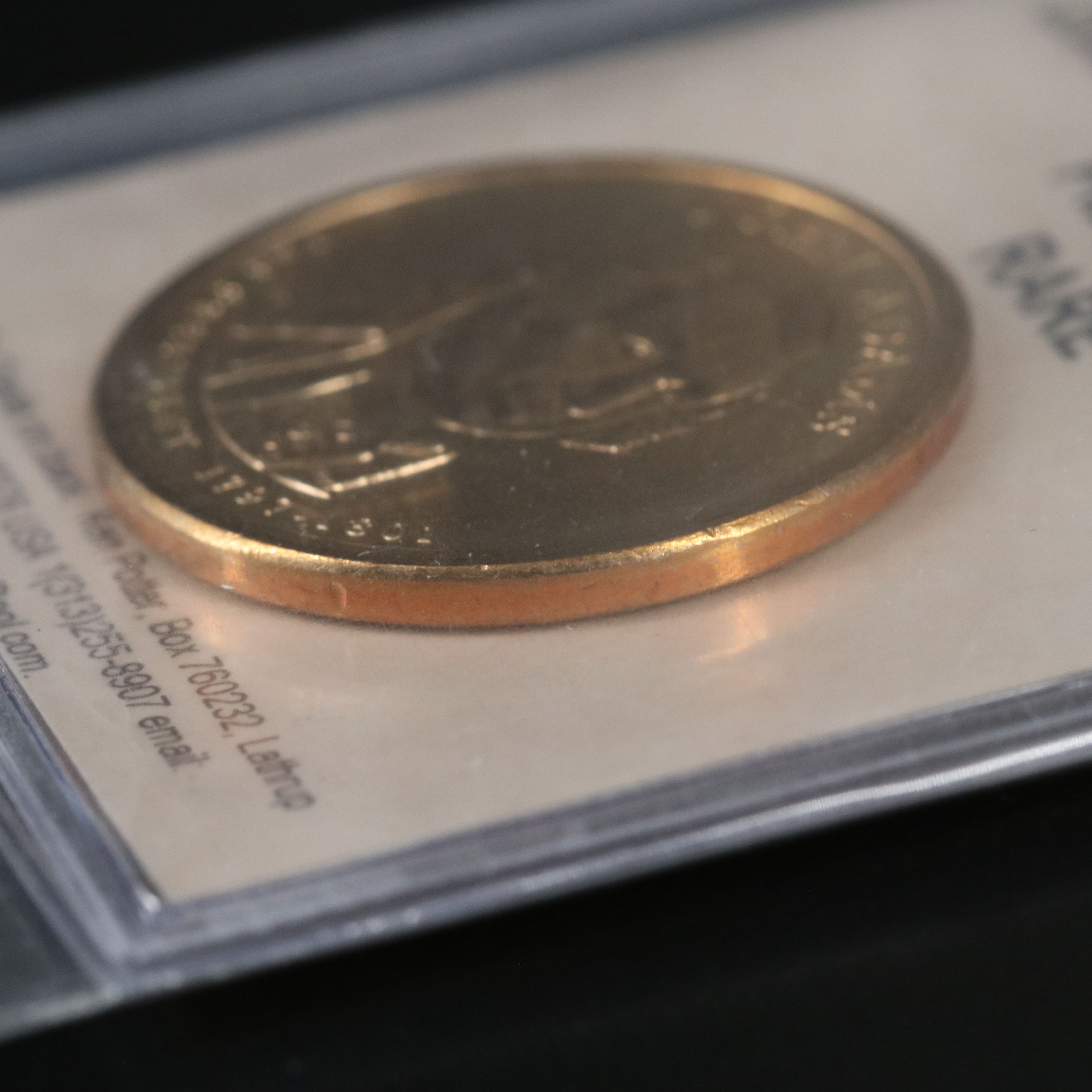 Five 2007 Presidential Dollars with Edge Lettering Errors, Washington and Adams