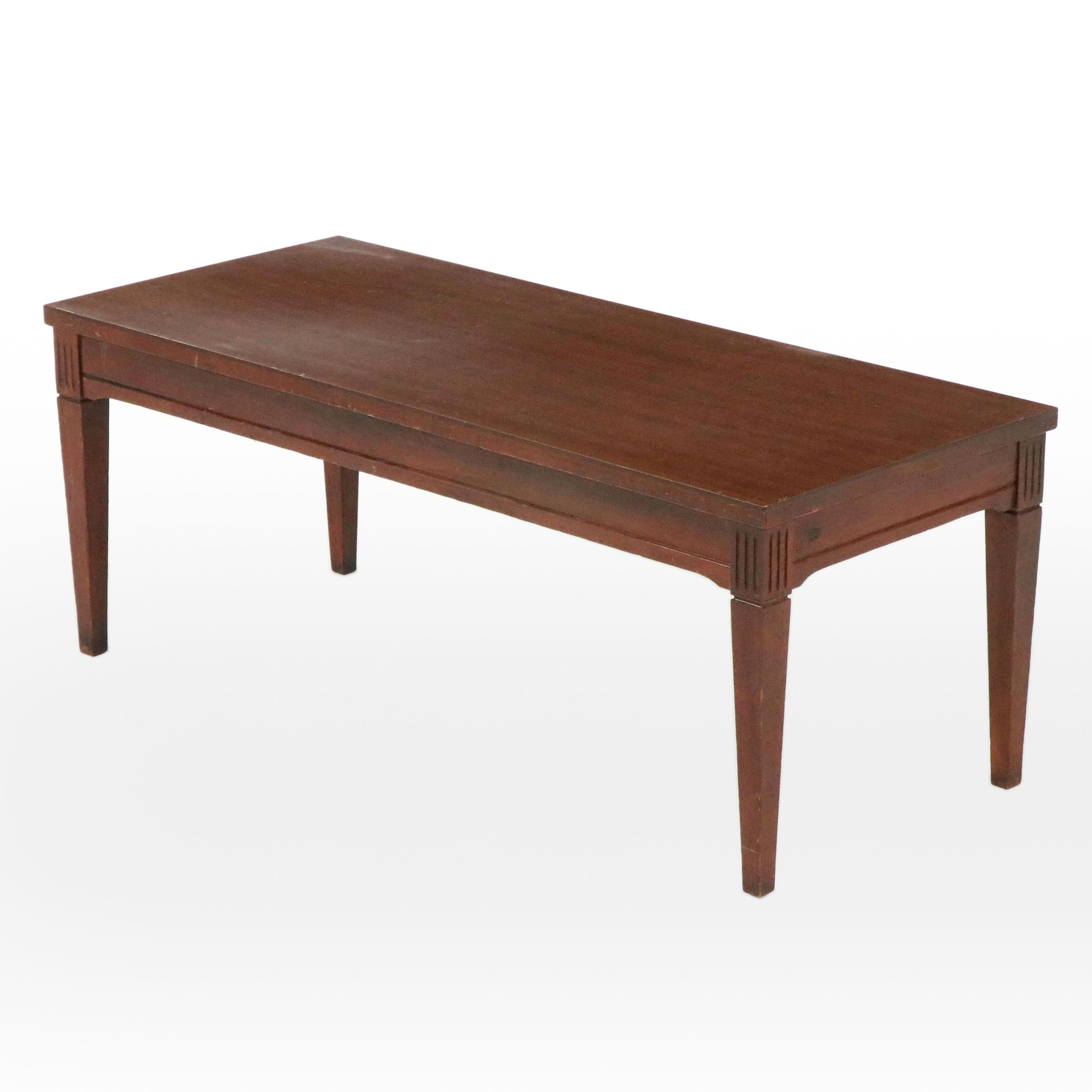 Mersman Art Deco Style Mahogany Finish Coffee Table, Early to Mid-20th Century