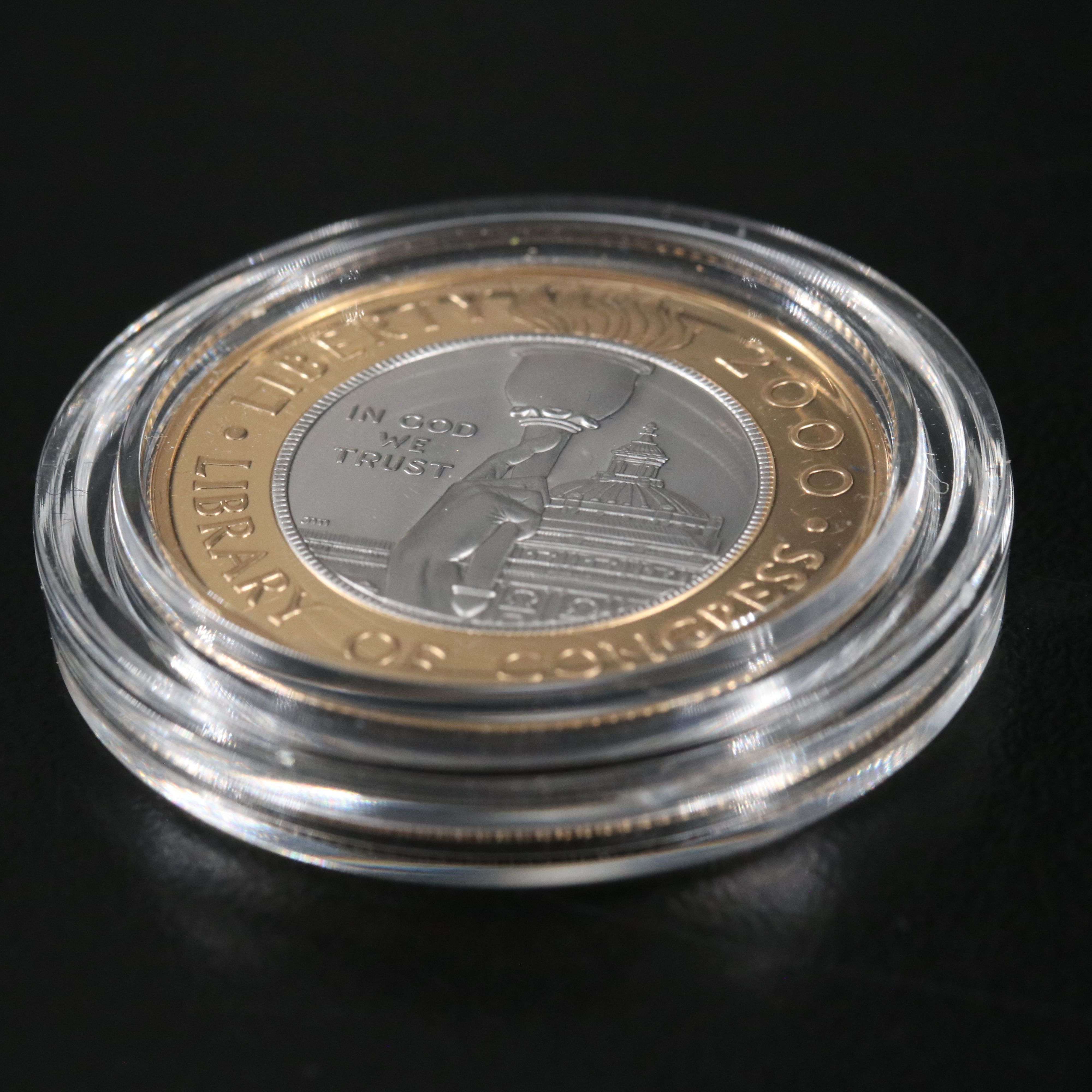 2000-W Gold and Platinum $10 Proof Library of Congress Commemorative Coin