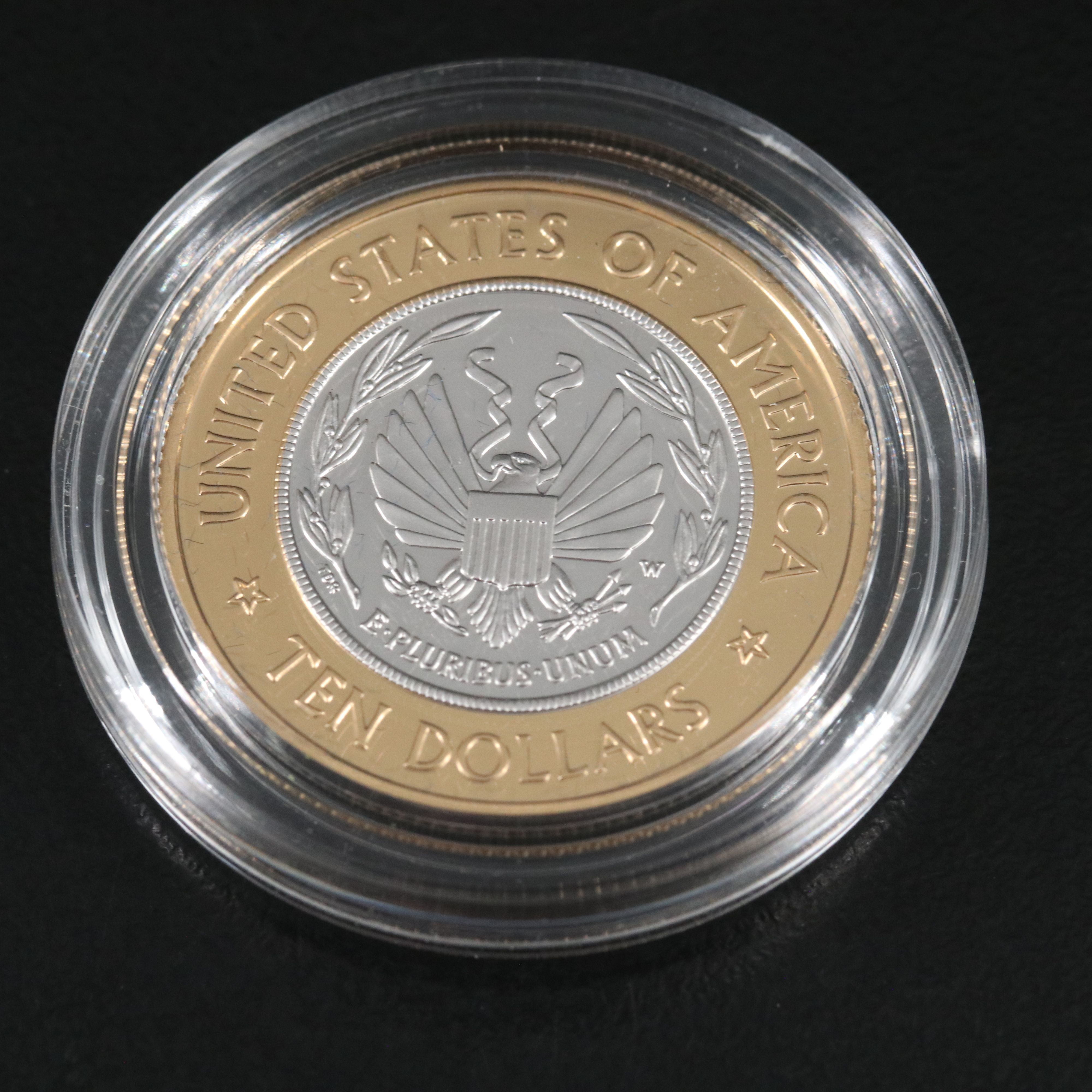2000-W Gold and Platinum $10 Proof Library of Congress Commemorative Coin