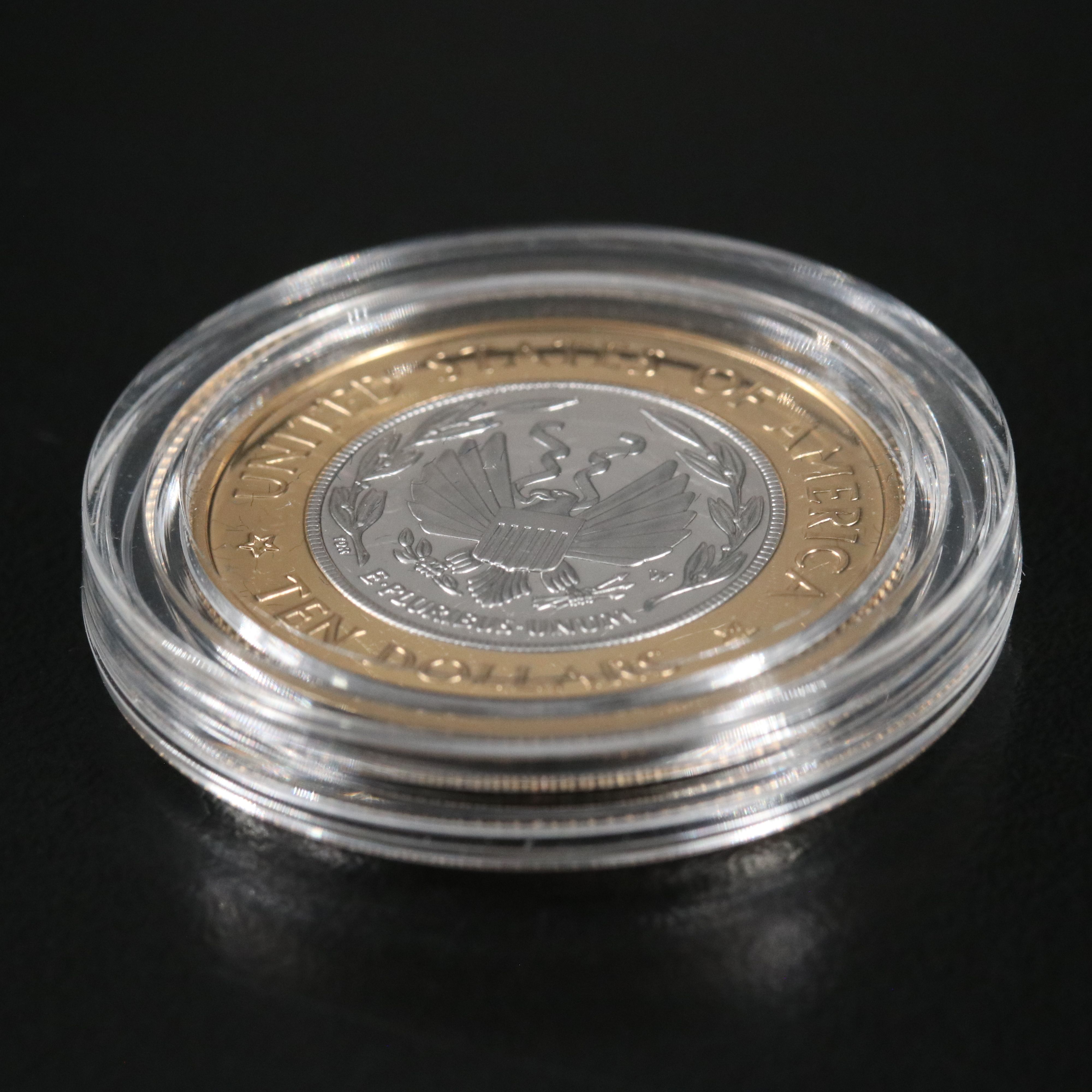 2000-W Gold and Platinum $10 Proof Library of Congress Commemorative Coin