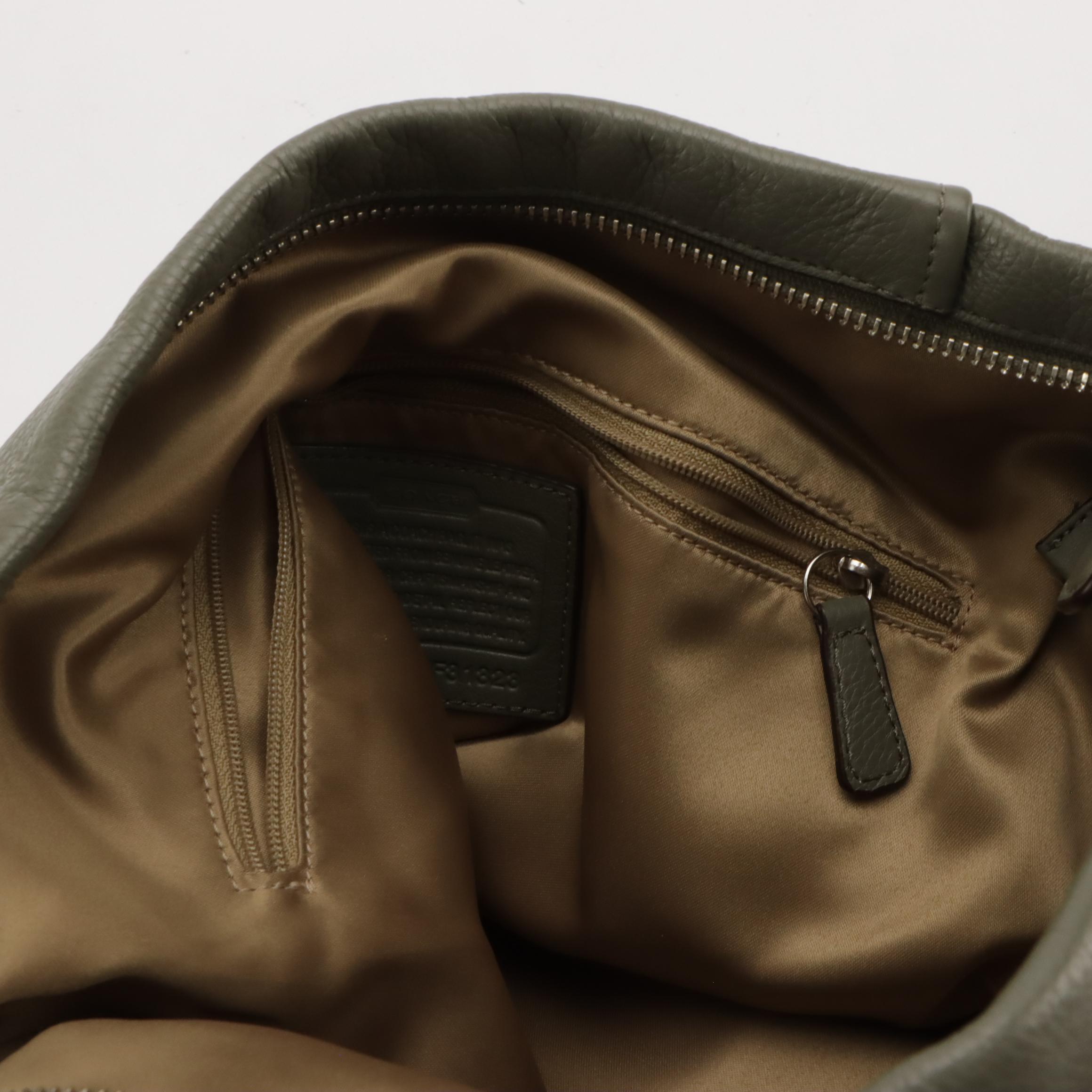 Coach "Park" Olive Leather Hobo Bag, Signature Canvas Crossbody & Other Bag