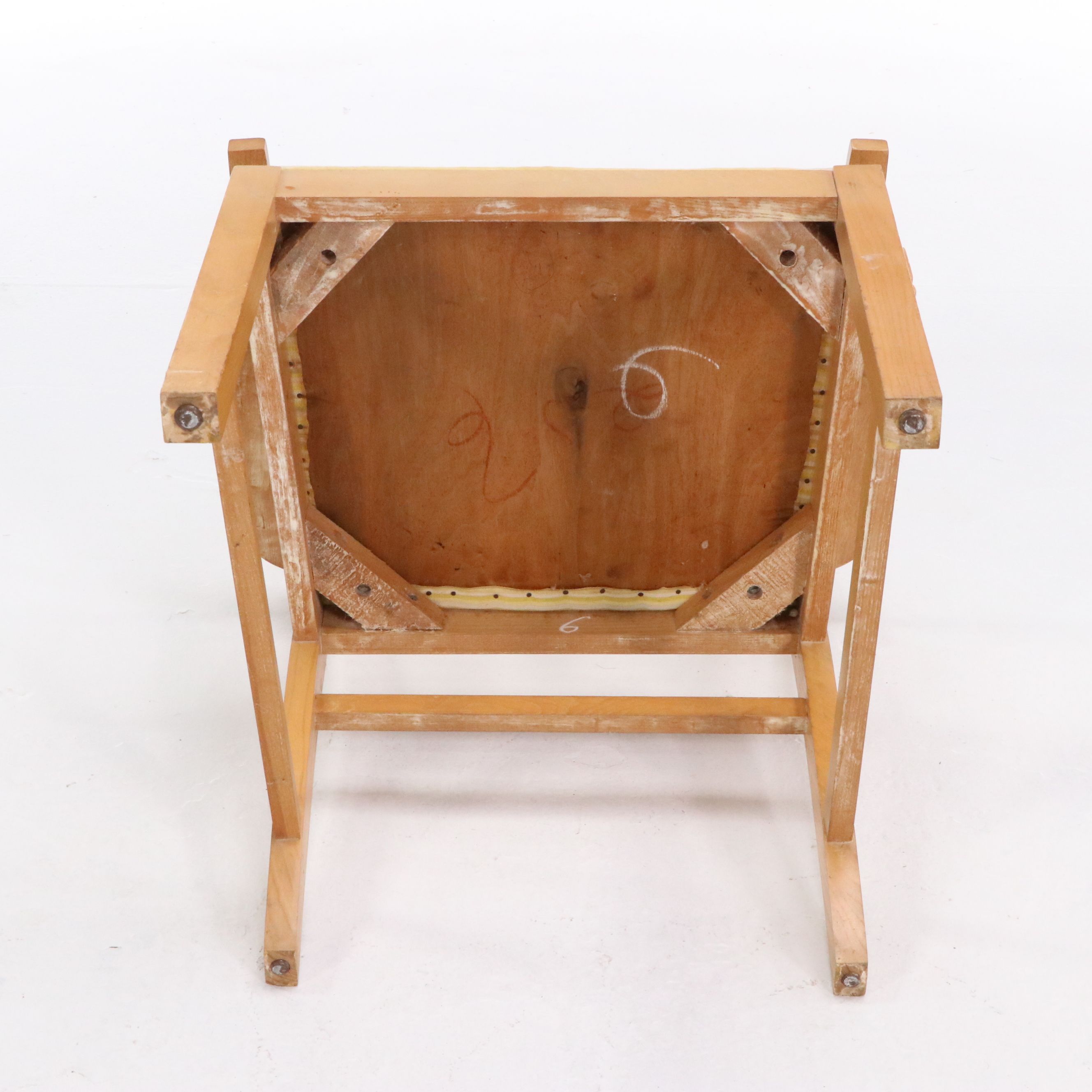 Danish Modern Style Oak Finish Armchair