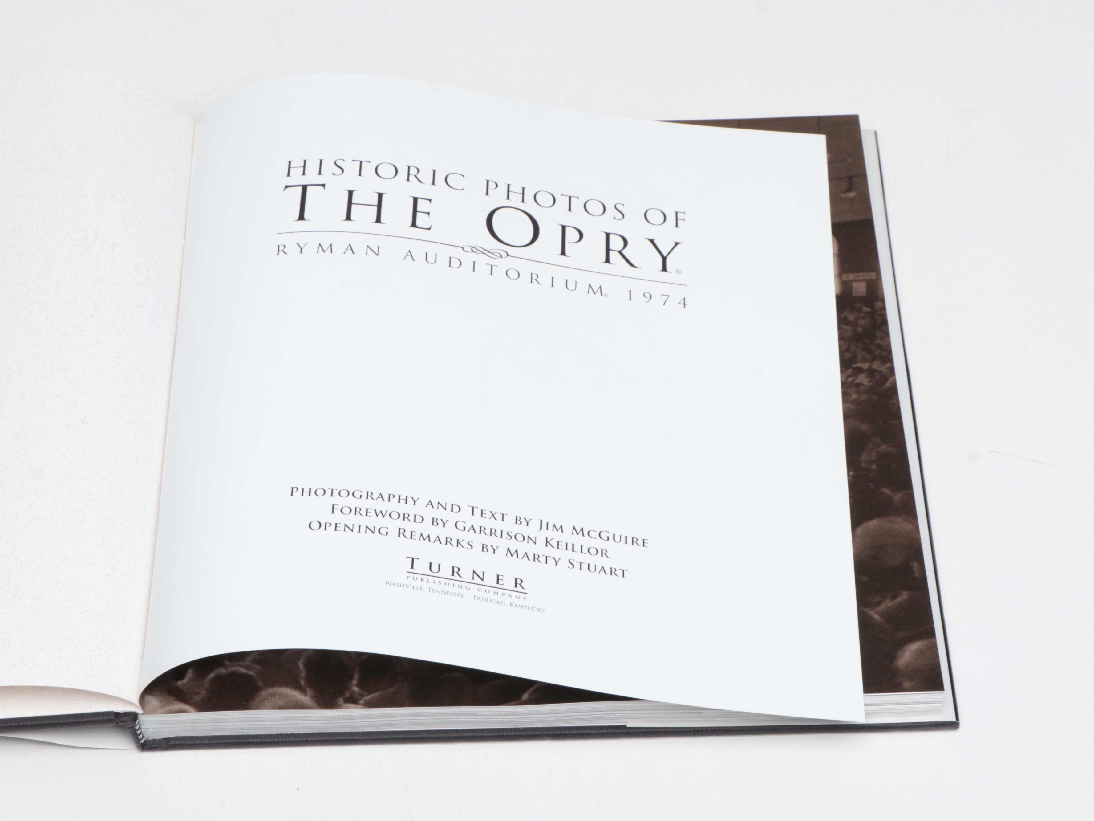 "Historic Photos of The Opry" by Jim McGuire and Other American Books