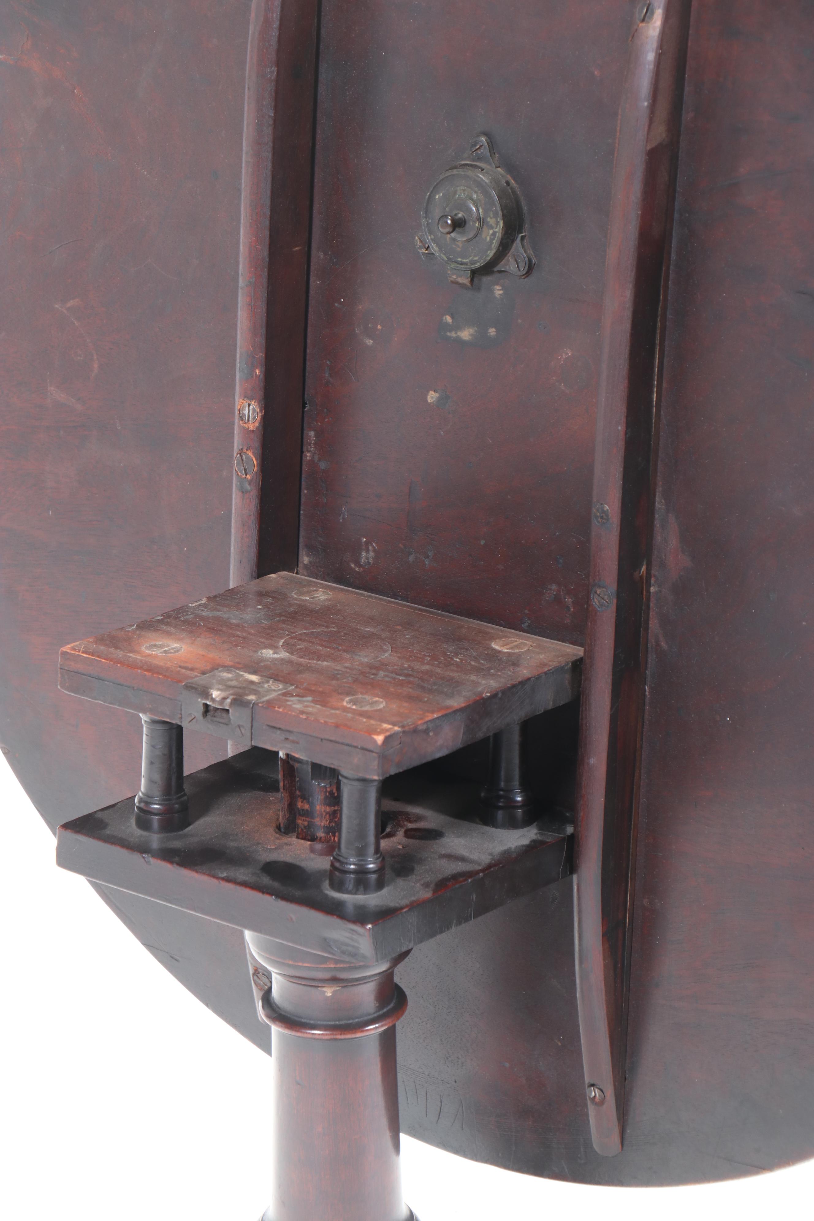 Chippendale Style Mahogany Tilt-Top Table, 20th Century