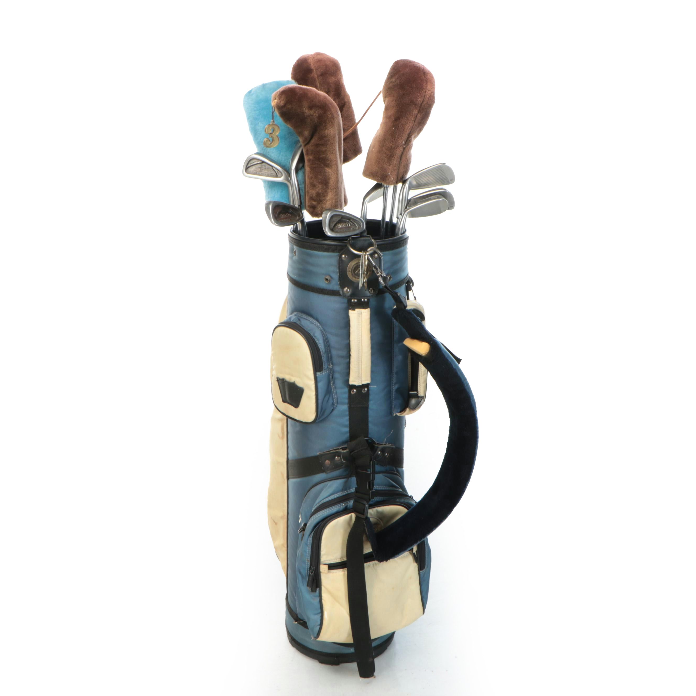 Mizuno Golf Bag with Ping and Other Clubs and More